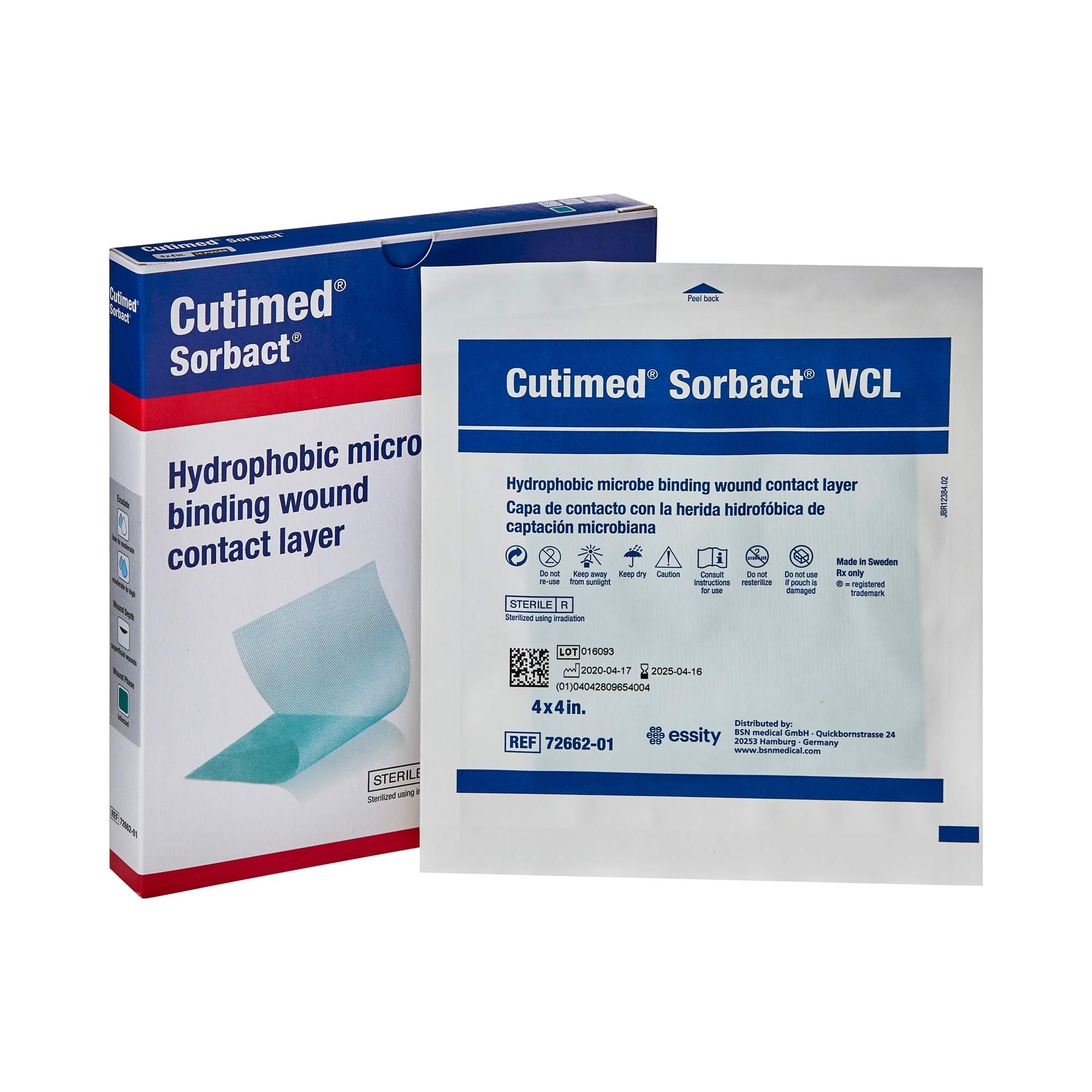 Wound Dressing 4 X 4 Inch Sterile, 7266201 - Sold by: Pack of One