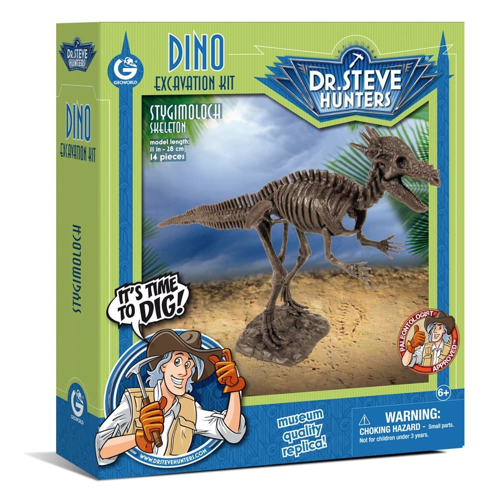 Dr. Steve Hunters cl1670 K – Dino Excavation Kit, Stygimoloch Skeleton