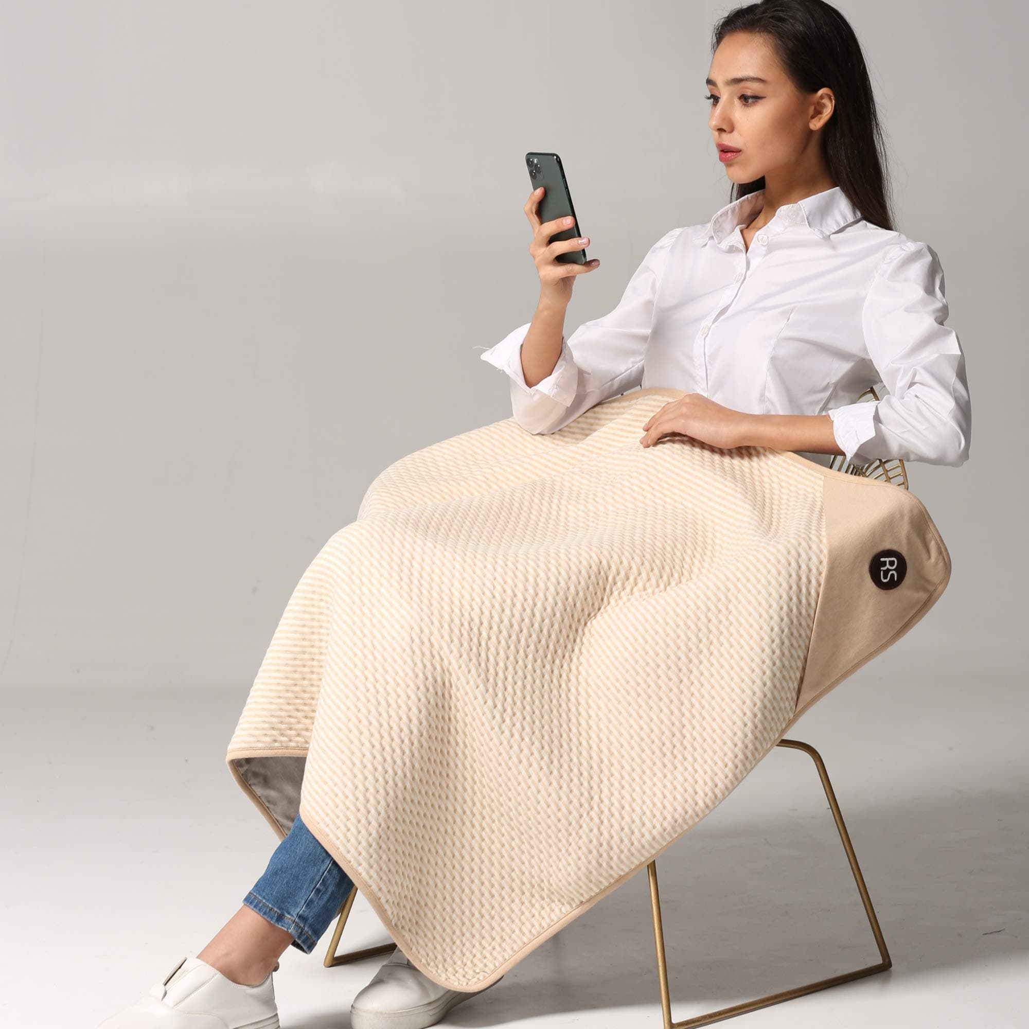 Large Protective Belly Pregnancy Baby Blanket, Organic, 5G Blocking, EMF Blanket, 43"x35", 110cmx90cm