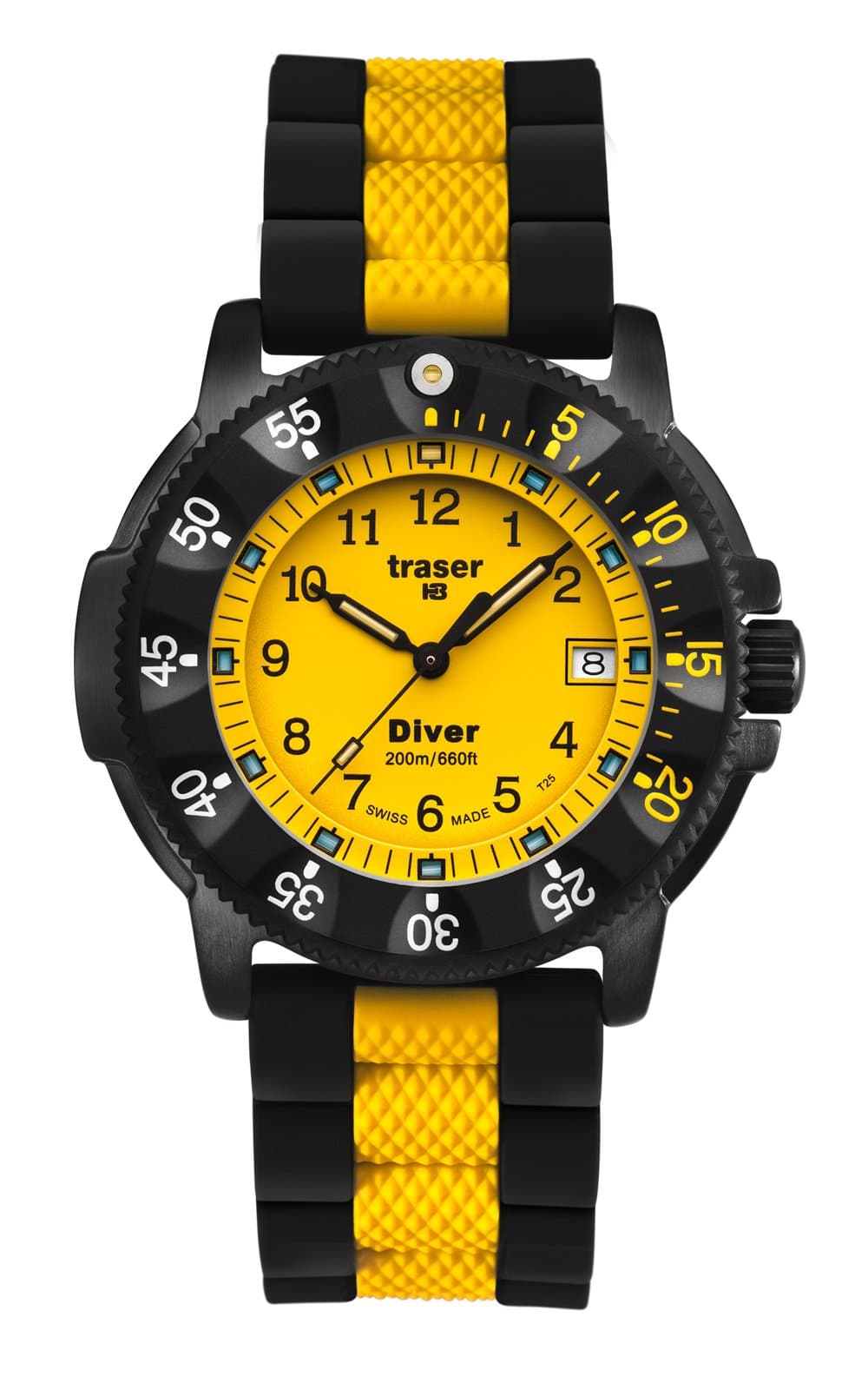 traser swiss H3 watches 100221 Lady Diver Tritium Tactical Silicone St