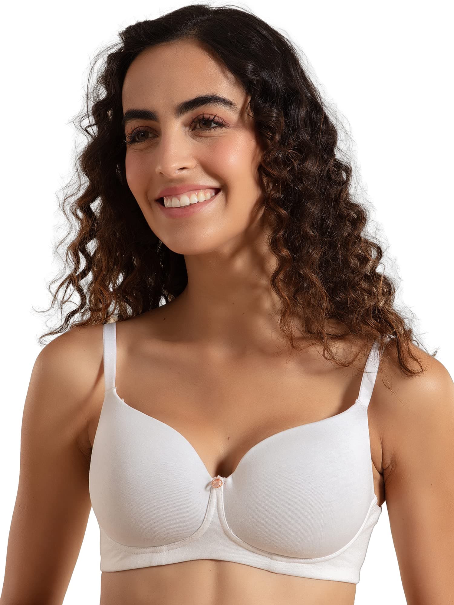 - Everyday Padded & Wireless Cotton T-Shirt Bra for Women Daily Use with 3/4th Coverage - NYB094