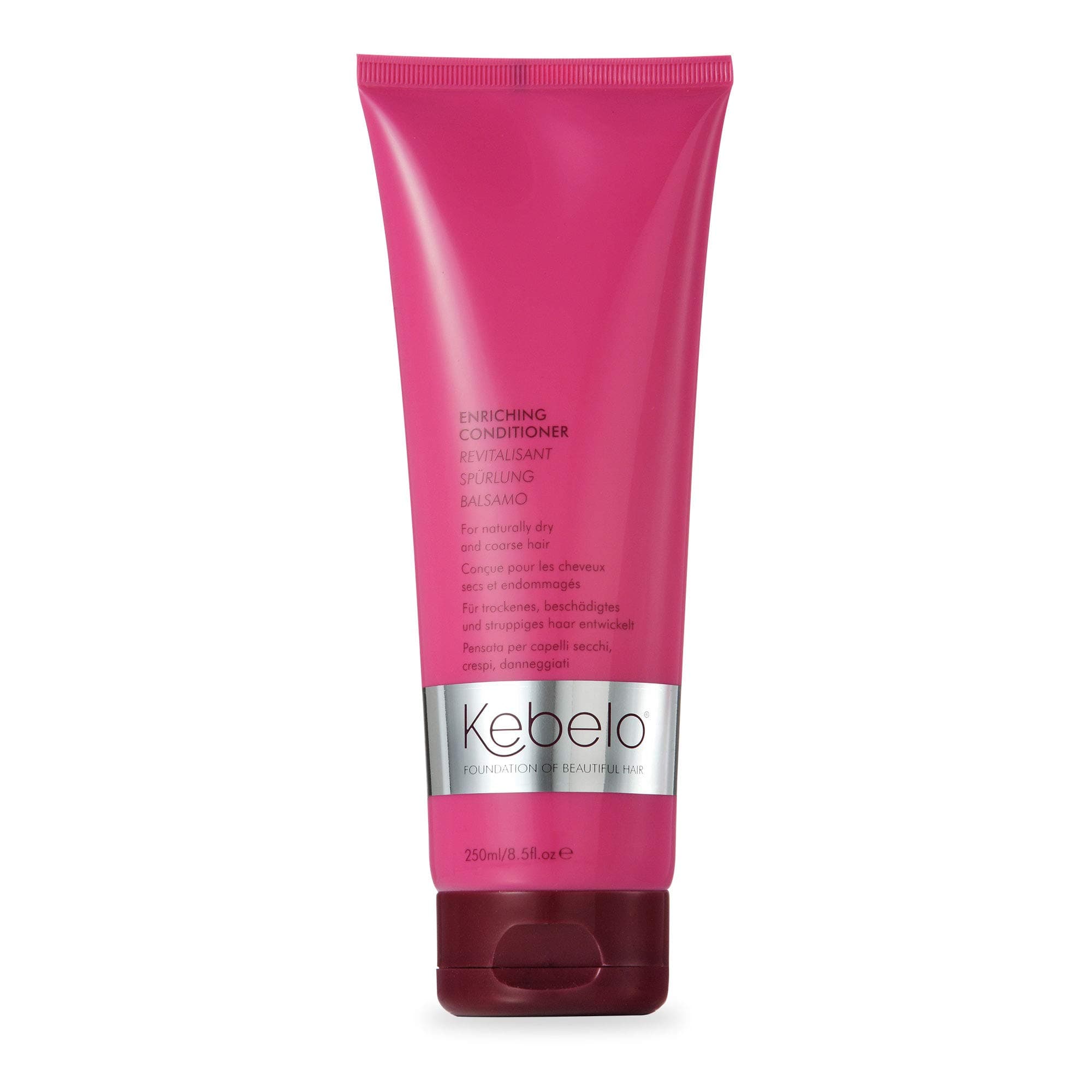 Kebelo Enriching Conditioner for Dry or Damaged Hair, SLS- and Paraben-Free Moisture for Hair, 250 ml