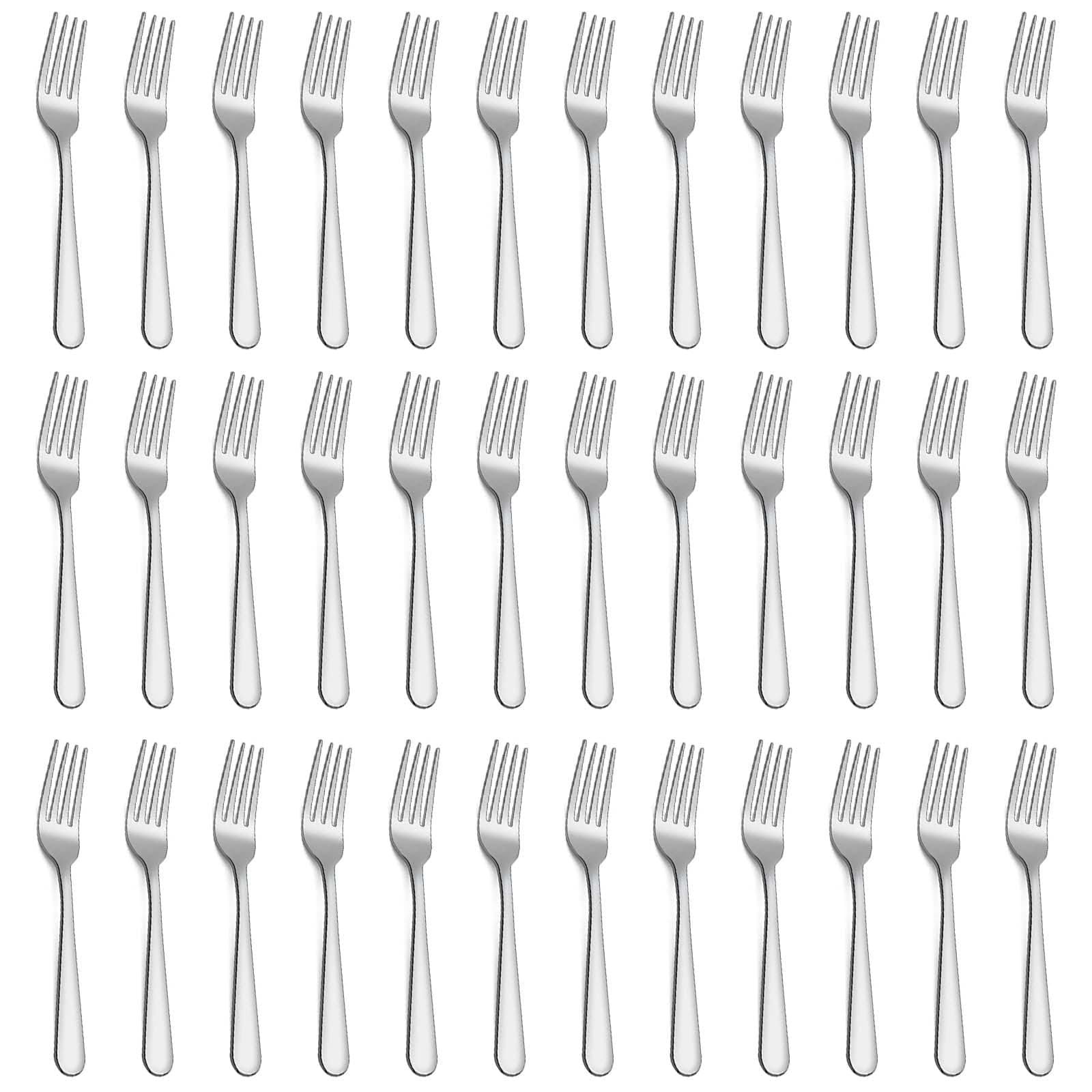 Forks Set of 36 Piece, Stainless Steel Dinner Fork Table Forks, Mirror Polishing Cutlery Forks Set Pack of 36,Dishwasher Safe (7.1 inches, 18cm)