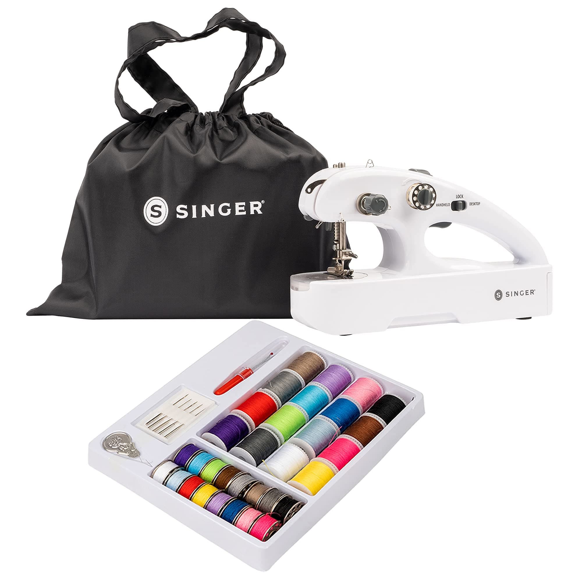 SINGER Stitch Quick + Portable Cordless Repair Machine Bundle (2 Thread Stitch Quick+ & Bundle)