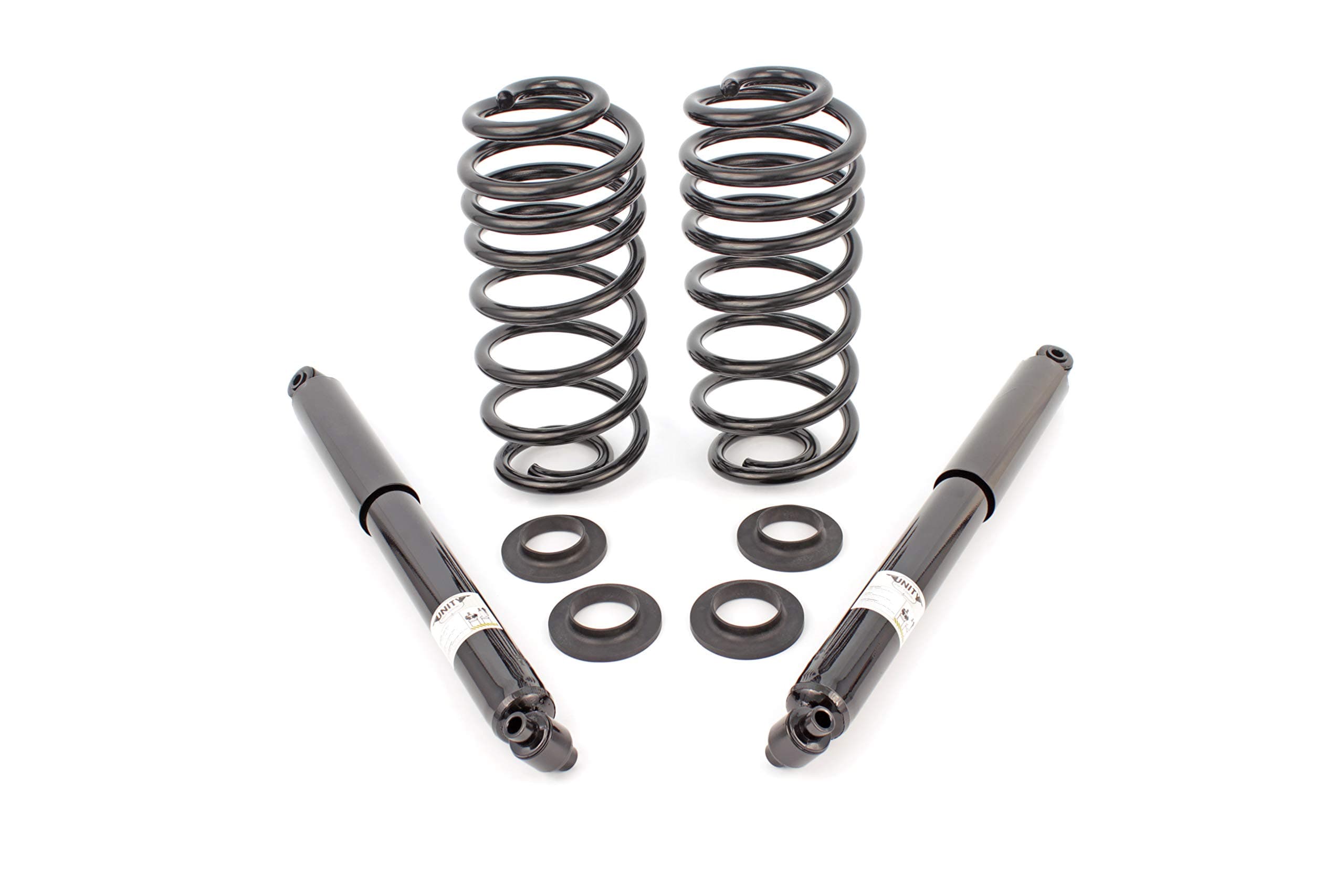Elite 65230C Rear Coil Spring Replacing Air Spring Conversion Kit Including Shocks