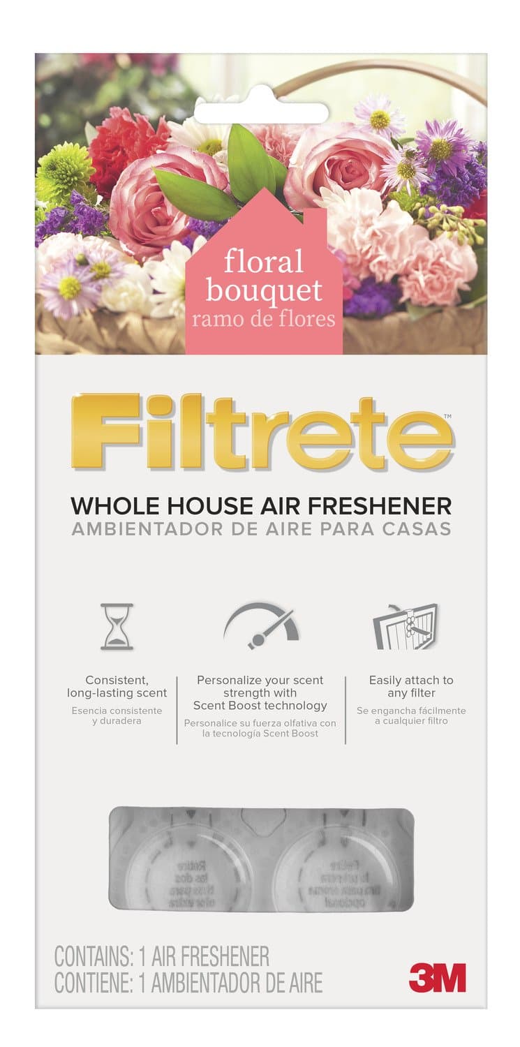 Filtrete SI-1-TB Whole House Air Freshener for AC Furnace Air Filter, Floral Bouquet