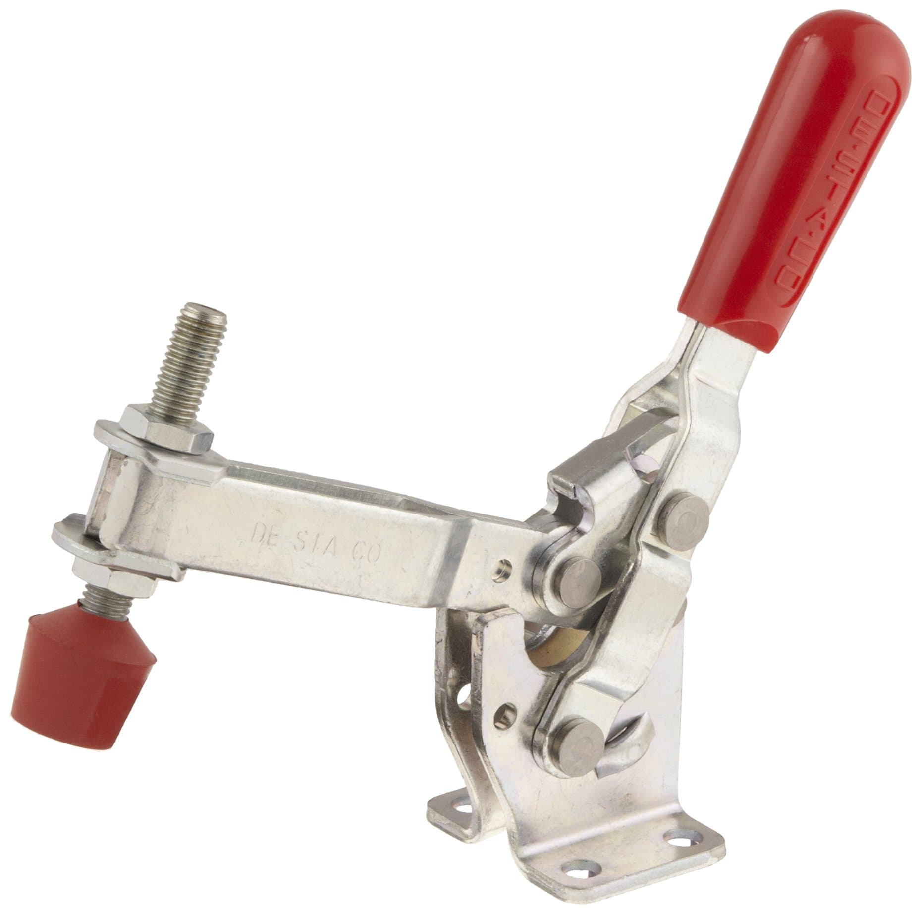 247-U Vertical Hold-Down Toggle Locking Clamp with U-Shaped Bar and Flanged Base