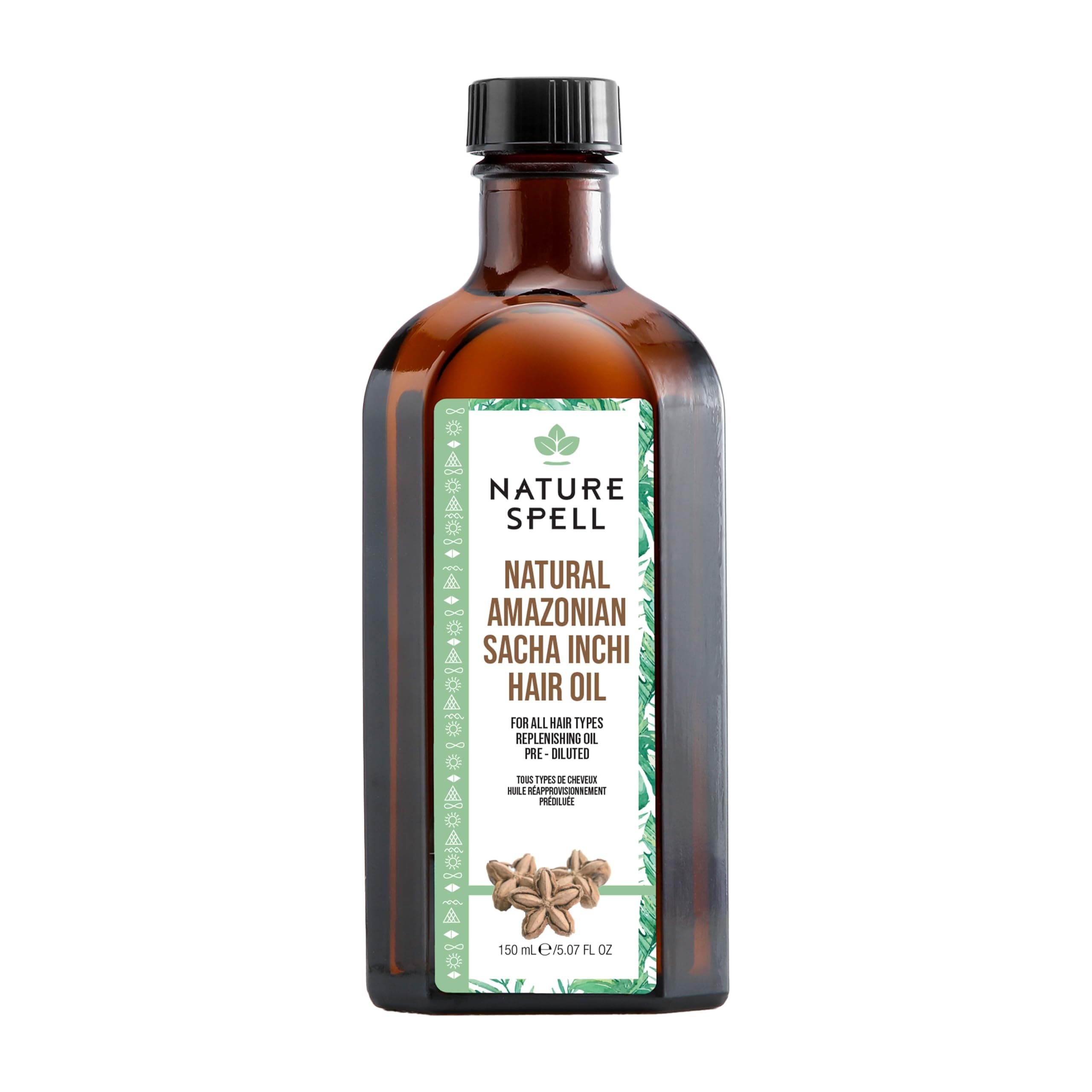 Nature Spell Sacha Inchi Oil for Hair, Pre-Diluted Oil Helps Eliminate Dandruff & Improve Softness, For All Hair Types, Vegan, 150ml