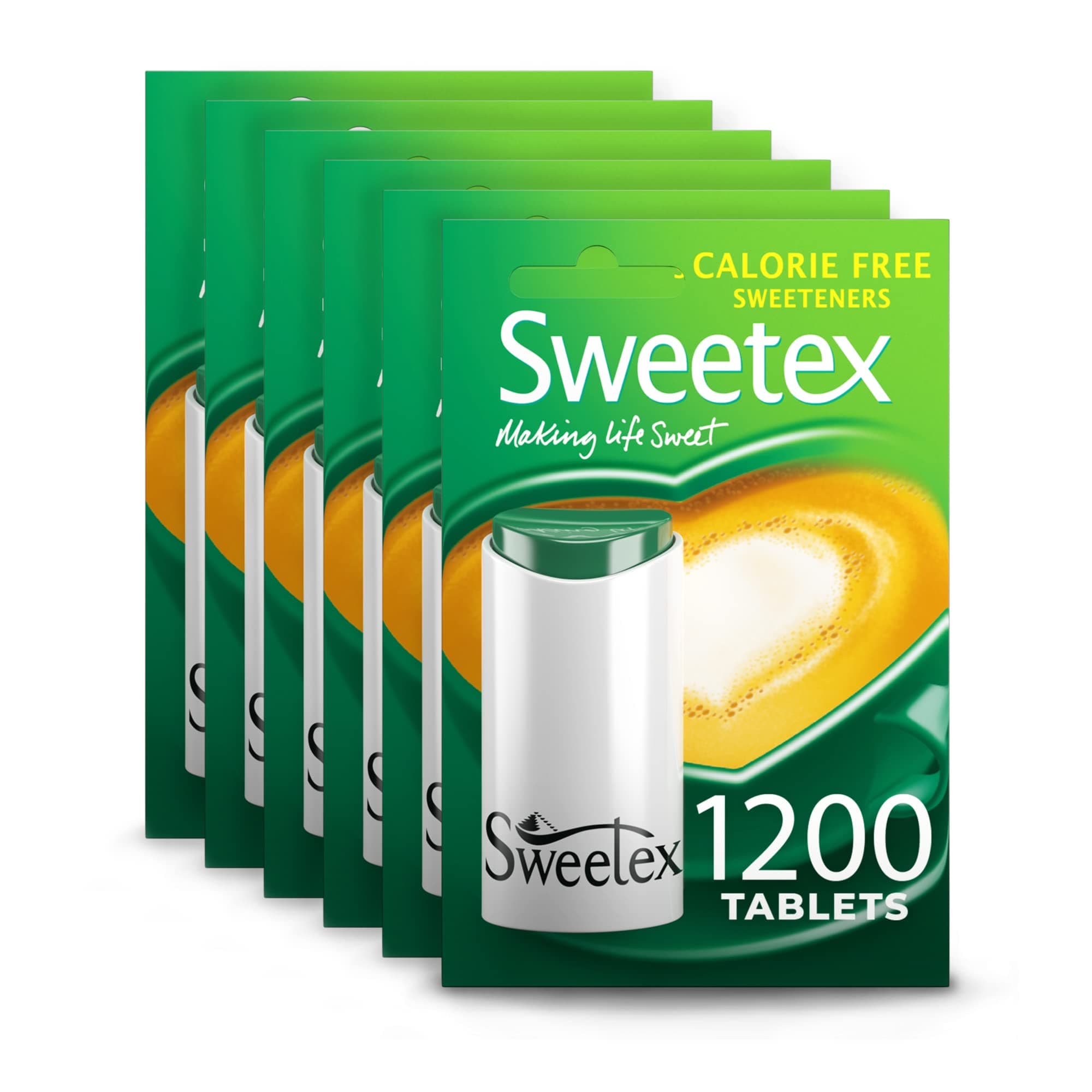 Calorie Free Sweeteners 1200 per pack - Pack of 6