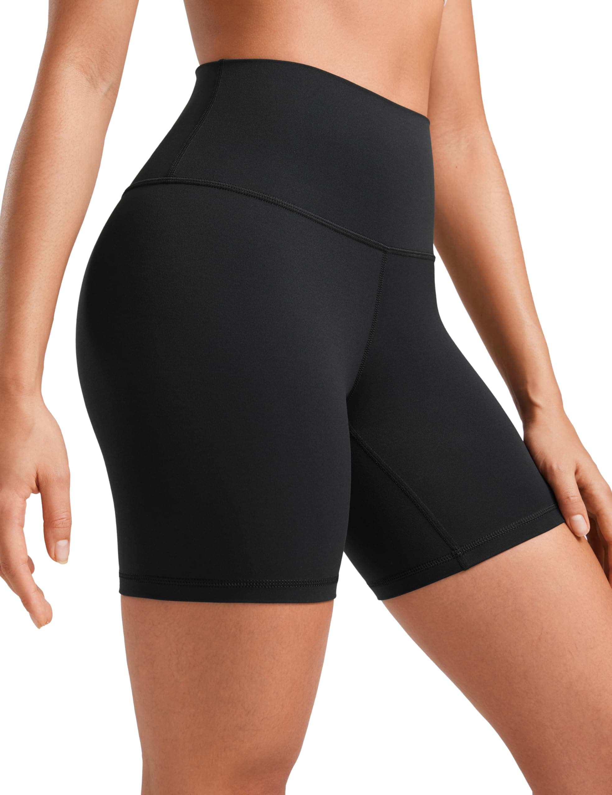 Womens ButterLuxe Biker Shorts 6"- High Waist Workout Athletic Running Spandex Yoga Shorts