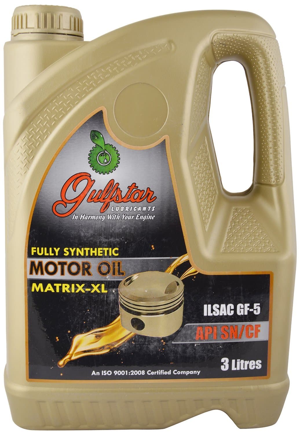 Gulfstar Matrix XL 0W-60 API SN Fully Synthetic Petrol Engine Oil for Modern Cars (3 L)