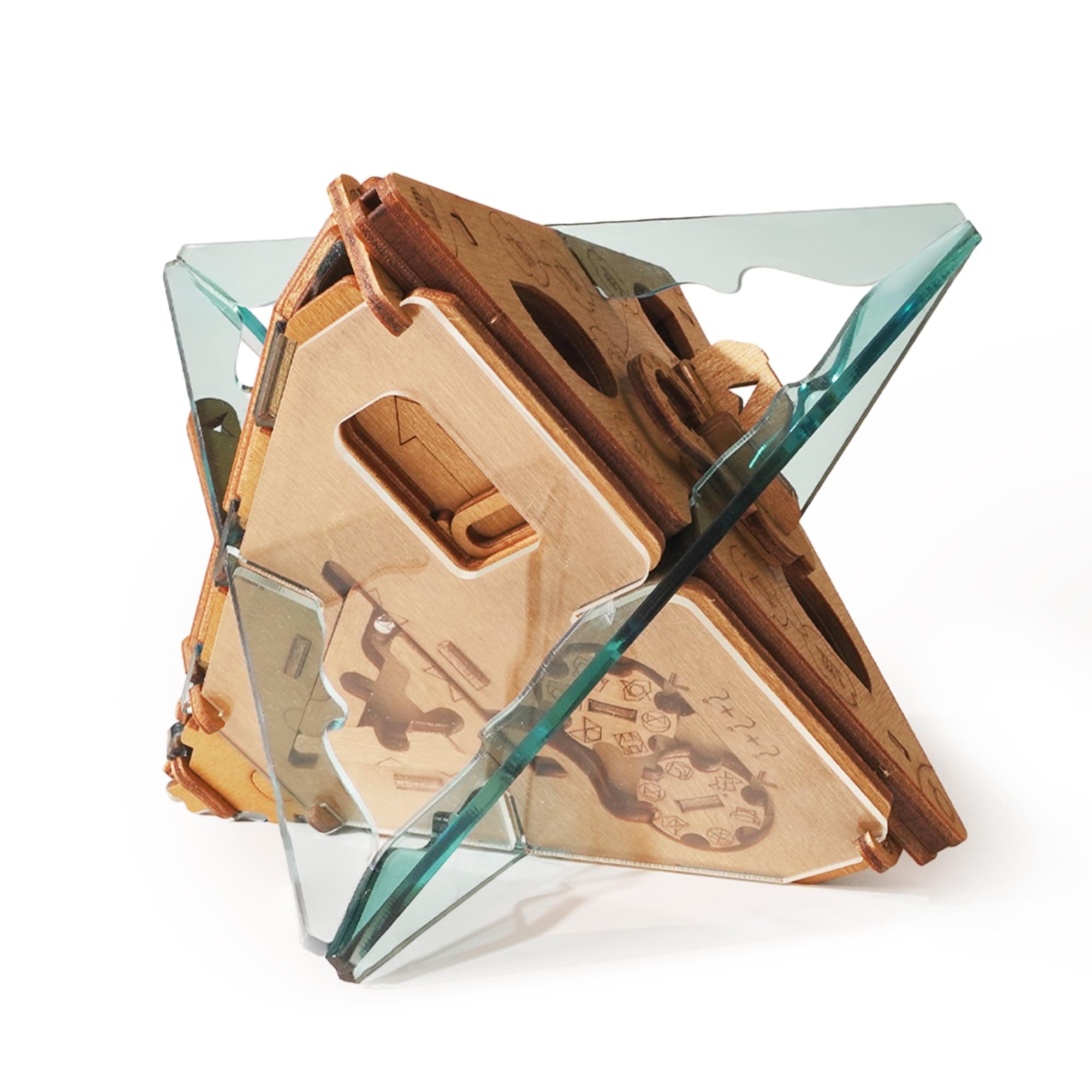 Anti-Gravity Puzzle Box - 3D Brain Teaser Puzzle for Adults - Wooden Treasure Chest - Money Puzzle Box for Cash Gift - Escape Room Game