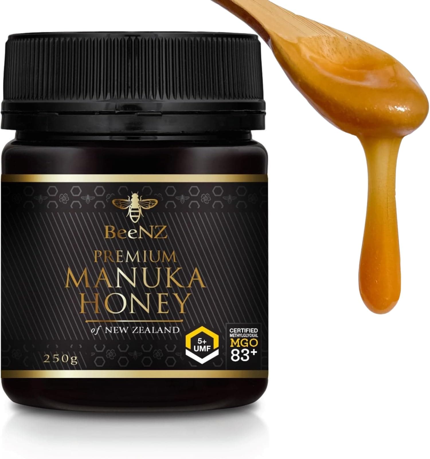 BeeNZ Manuka Honey Honey from New Zealand Genuine Imported Product 250g (250g, UMF5+ (MGO83~140+))