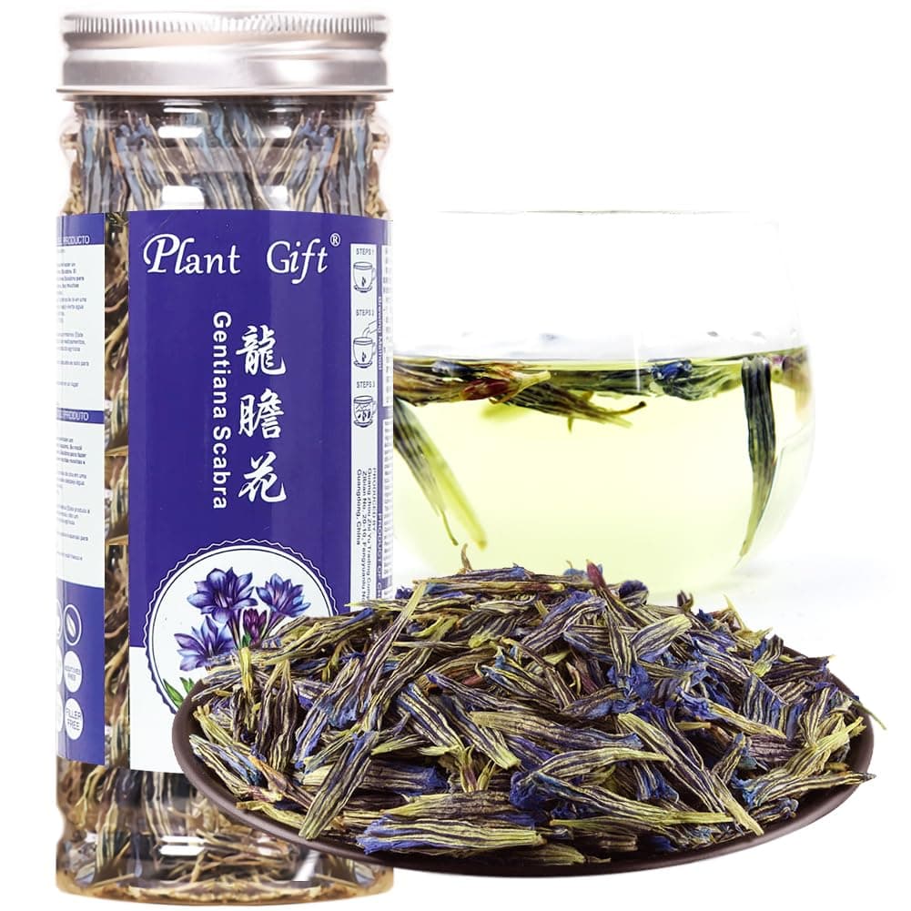 Plant Gift Gentiana Scabra Bunge, Gentian flower, Gentiana Acaulis, (Jade beauty tea) maintain beauty young health care food chinese 20G/0.7oz
