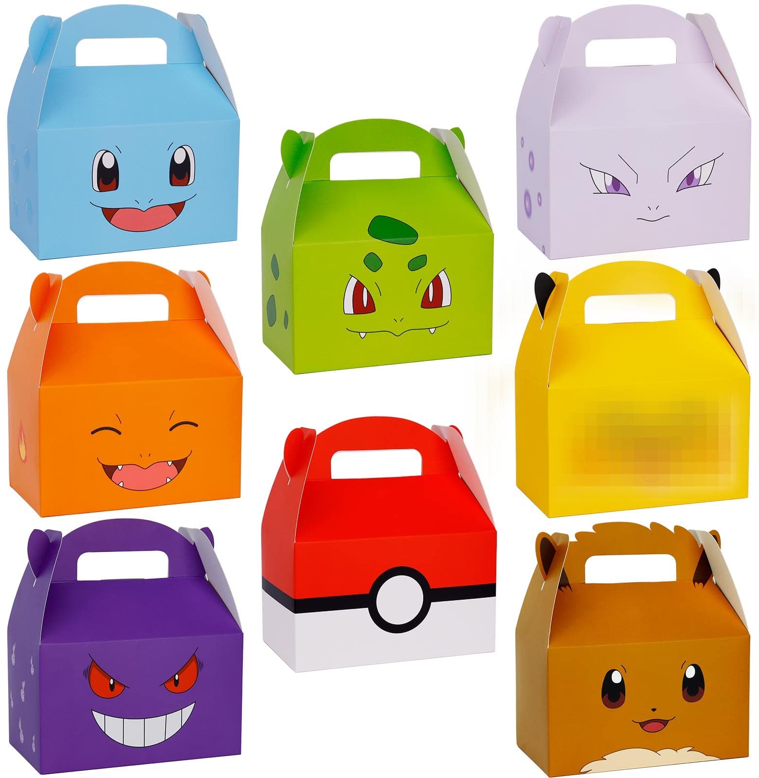 Party Favor Treat Boxes 16 Pack Thickened Paper Gift Bag, Candy Snack Goodie Bags for Game Theme Party Favors, Kids Birthdays Parties Decorations Supplies