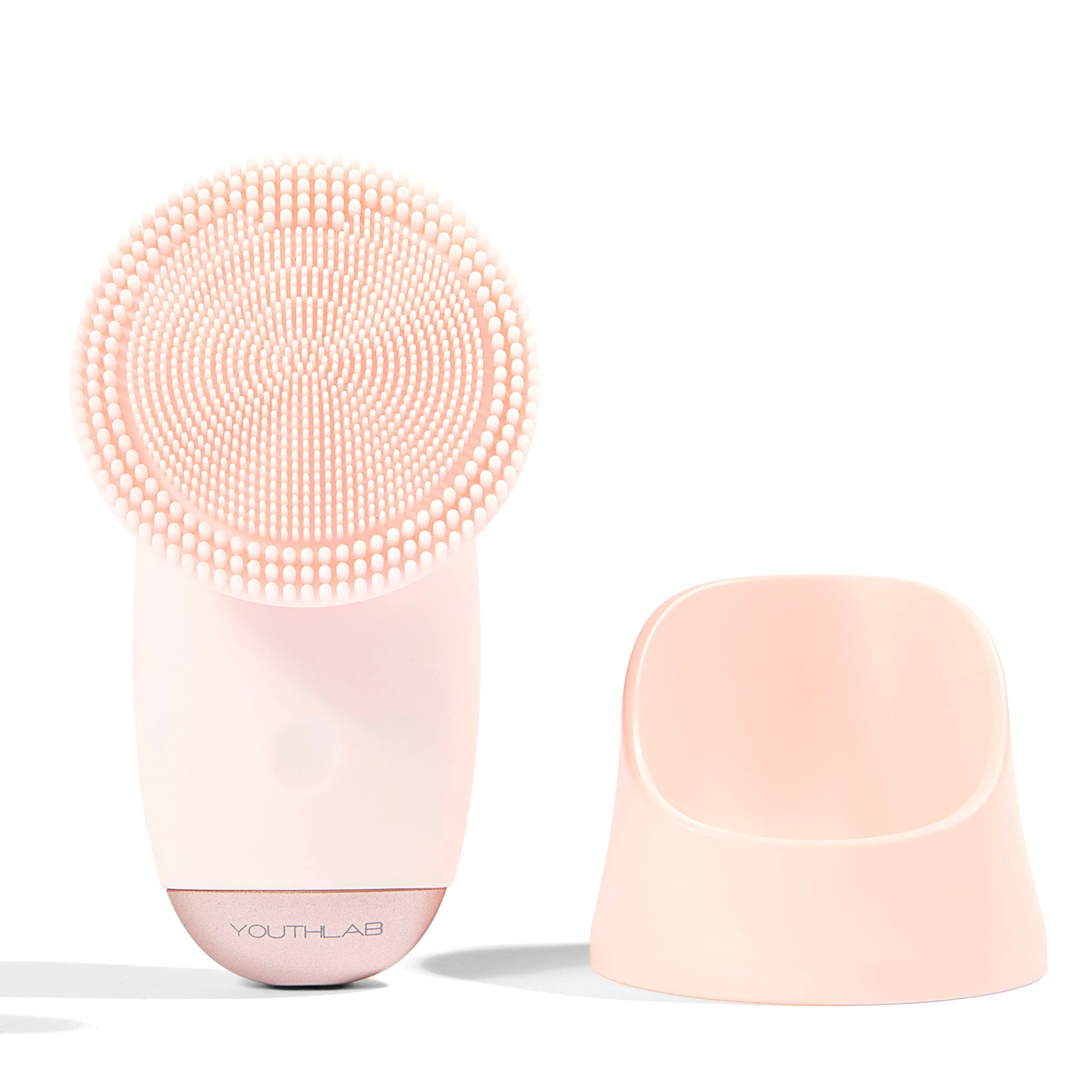 SoniGlow Silicone Facial Cleansing Brush – Electric Vibrating Skincare Scrubber Tool for Deep Pore Cleansing, Gentle Massage, Makeup Removal, Waterproof and Rechargeable (Pink)