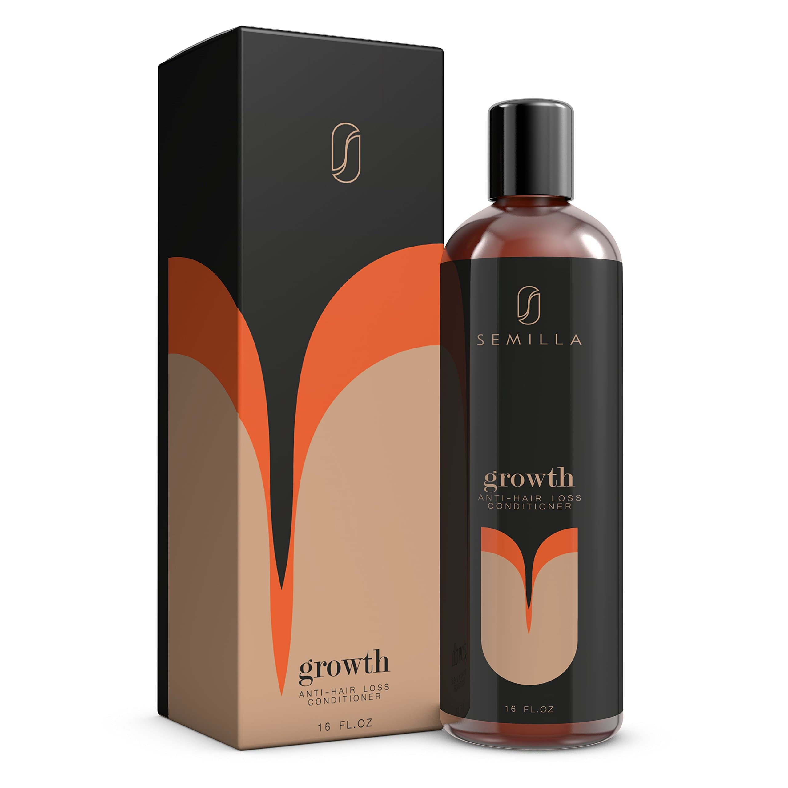 Growth Natural Anti-Hair Loss Conditioner - Keratin and Follicle Treatment with DHT Blockers & Caffeine - Organic Support for Healthier, Stronger, Thicker Hair - Men and Women