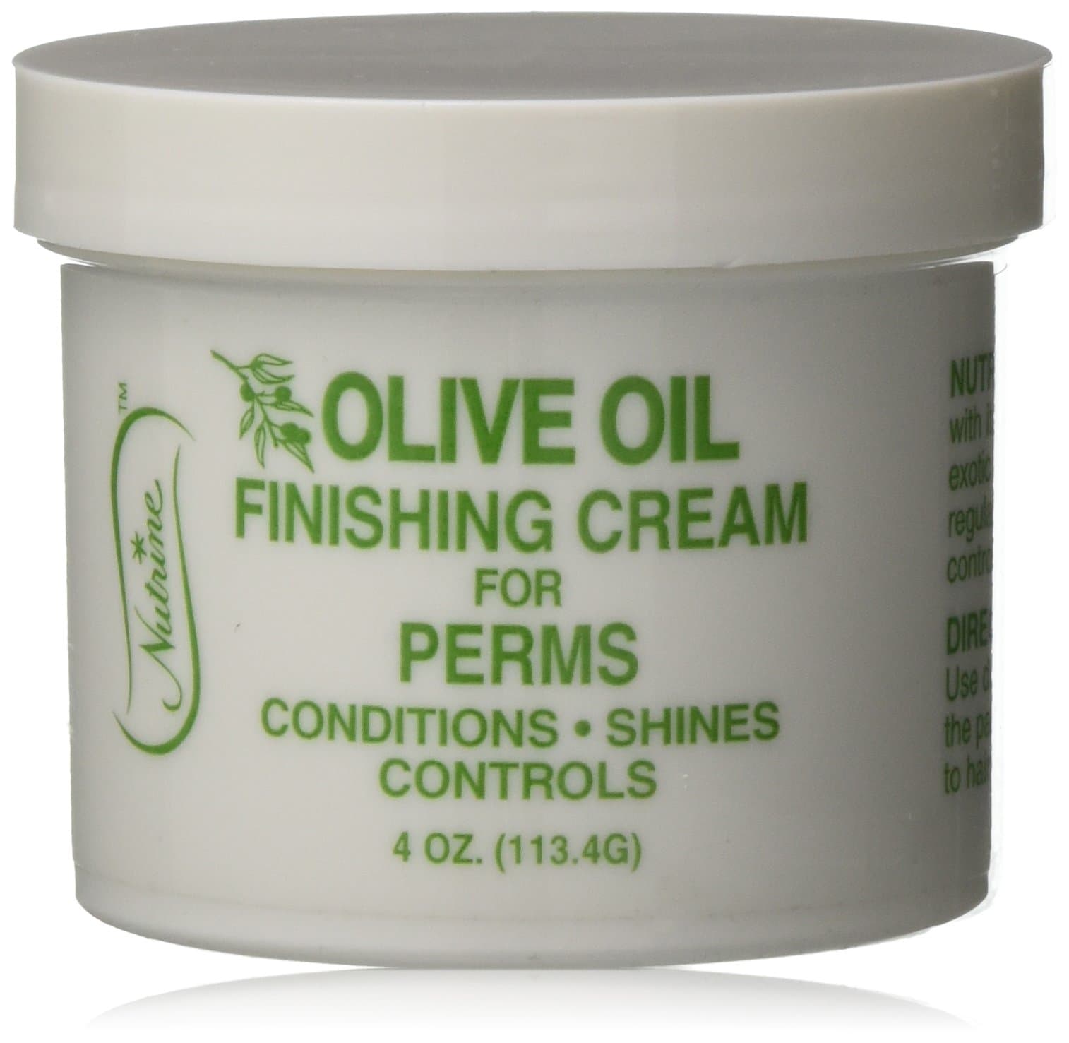 Nutrine Olive Oli Finishing Cream for Perm, 4 Ounce