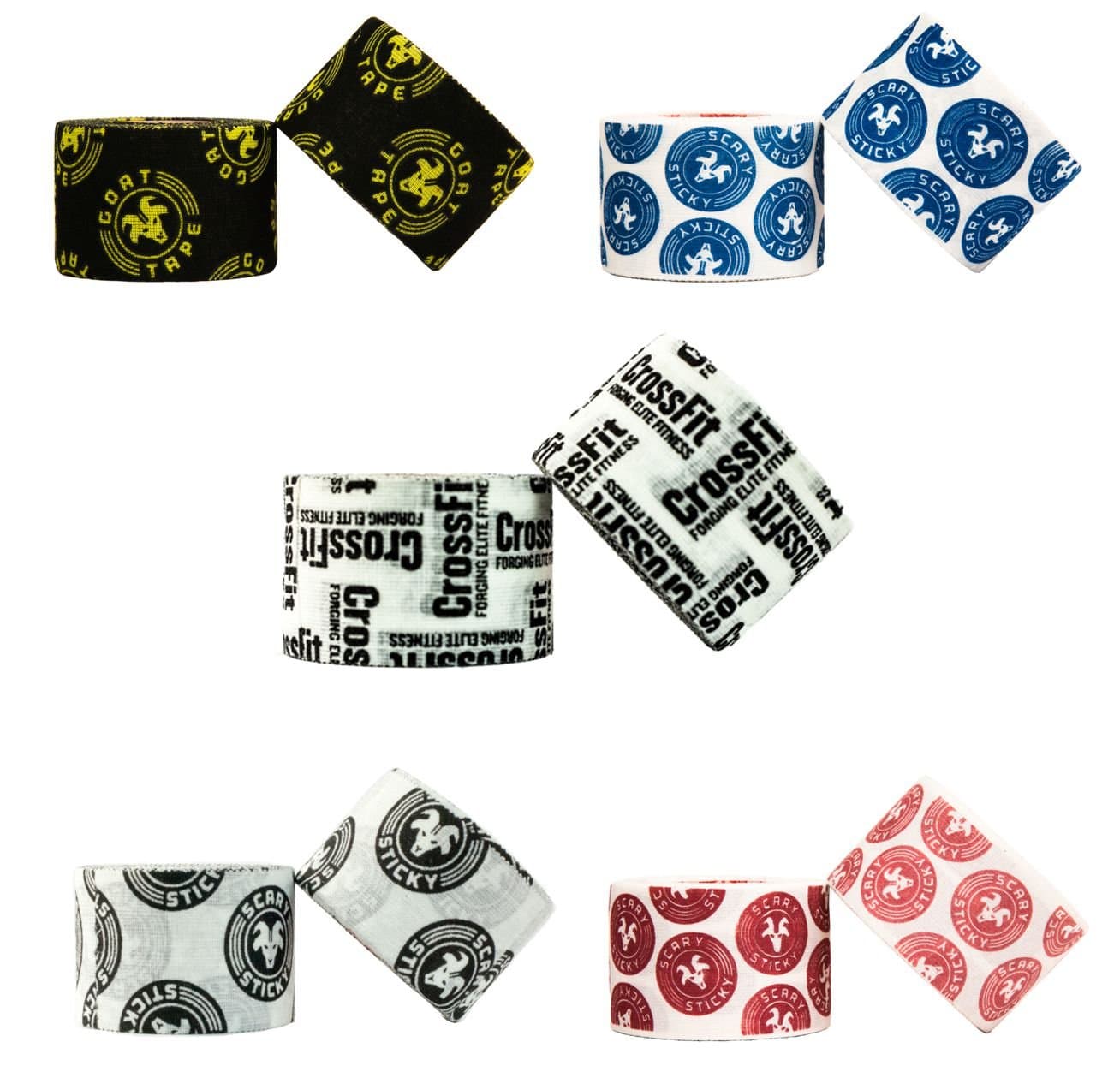 Goat Tape Scary Sticky Premium Athletic Tape, Weightlifting Tape, Thumb Tape for Hook Grip, Sticks with You Through the Toughest Fitness Workouts and Lifts