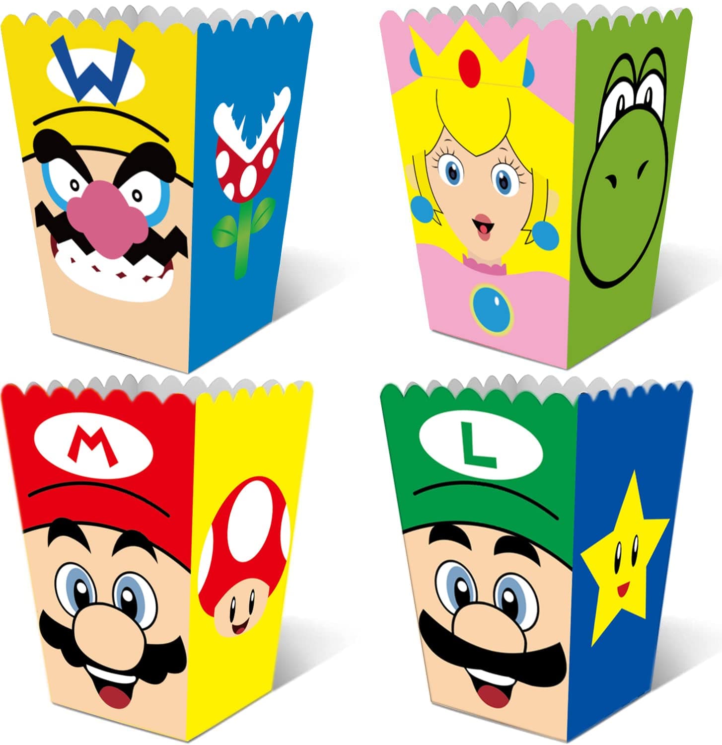24 Pcs Party Favor Boxes for Kids Birthday Party Supplies, Party Popcorn boxes for Kids Party Favors