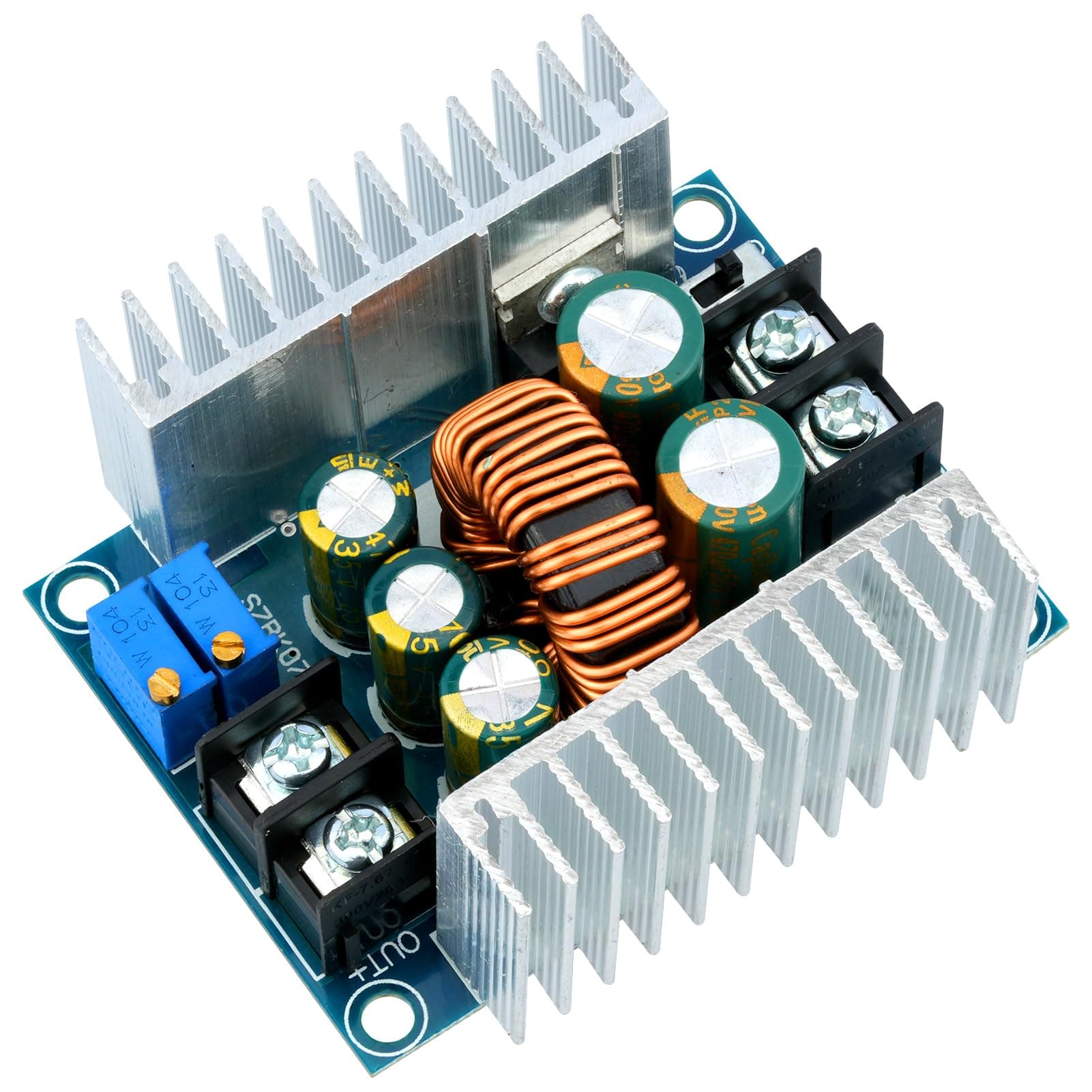 WWZMDiB Constant Current CC CV Buck Converter Module DC 6-40V to 1.2-36V 20A 300W Adjustable Step Down Voltage Regulator Power Supply Module with Short Circuit Protection Function