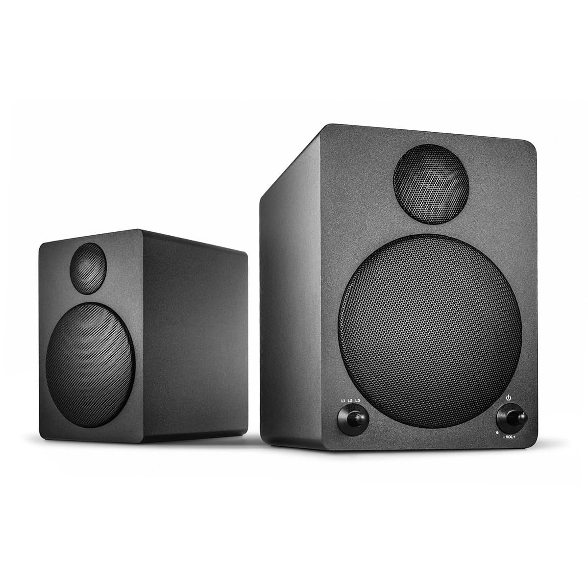wavemaster CUBE - 2.0 Bluetooth Bookshelf Speaker System (50 Watt) for smartphones, tablets TV, MP3 / EU version (66320)
