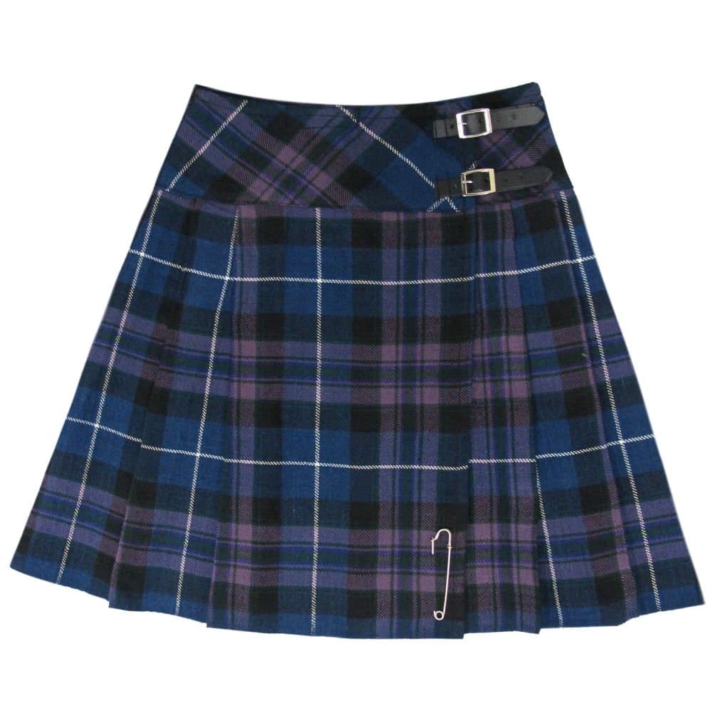 20" - 51cm Antique Buchanan Pleated Wraparound Kilt Skirt