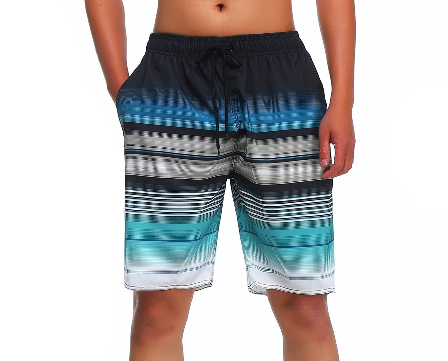 MILANKERR Men's Swim Trunks Stretch Beach Quick Dry Shorts
