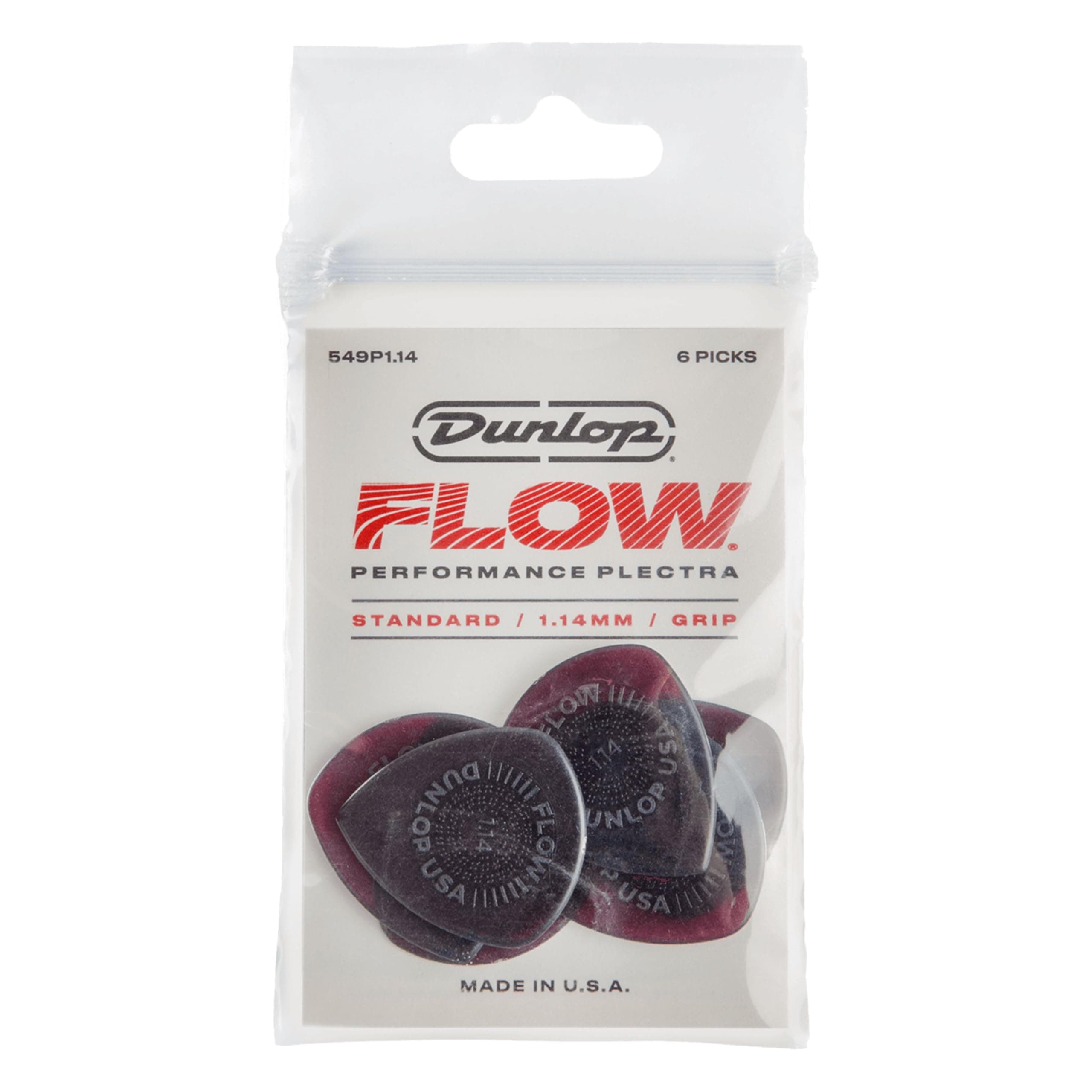 Jim Dunlop Flow® Standard Pick 1.14MM - 6 Pick