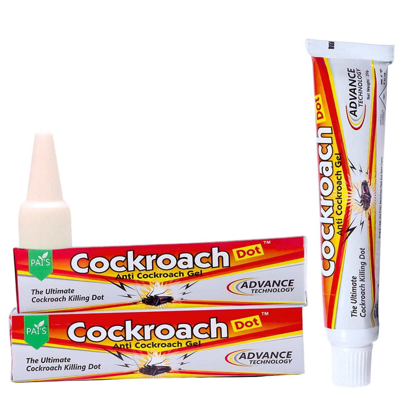 Cockroach Dot Pest Control Cockroach Killer Anti Cockroach Gel (20 Grams (2 Packs))