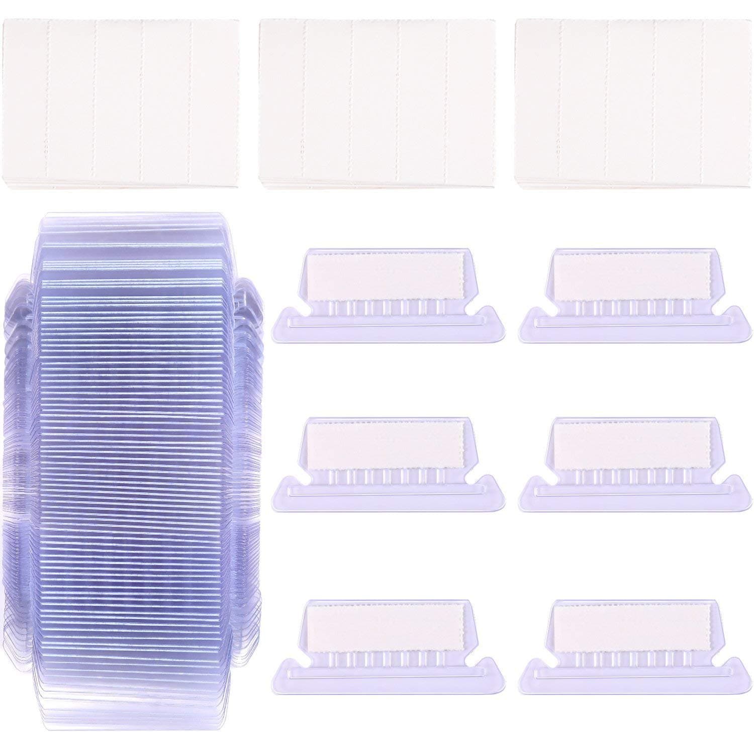 120 Sets Hanging Folder Tabs and Inserts for Quick Identification of Hanging Files 2 inch Hanging File Inserts