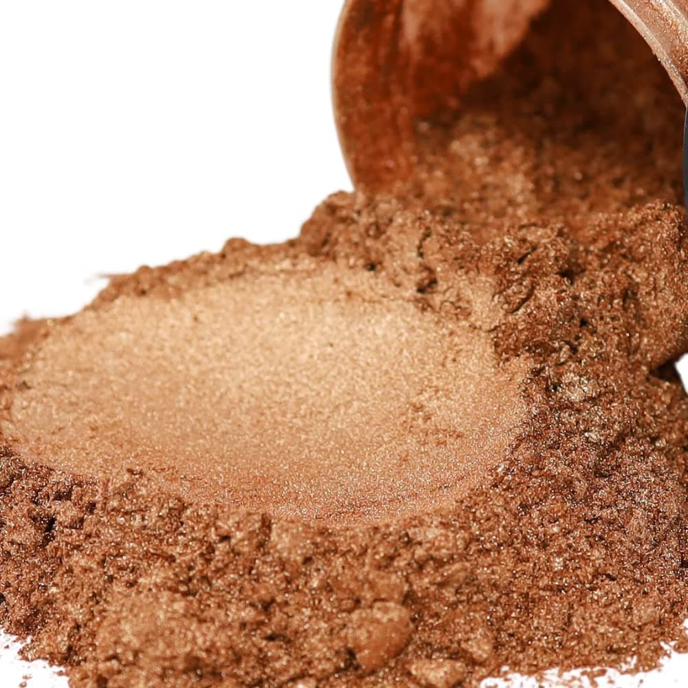 FIREDOTS Amber Bronze Mica Powder - 100 grams - Epoxy Resin Color Pigment - Metallic Bronze Mica Powder for Epoxy Resin - Bronze Epoxy Pigment Powder - Epoxy Color Pigment - Epoxy Resin Pigment