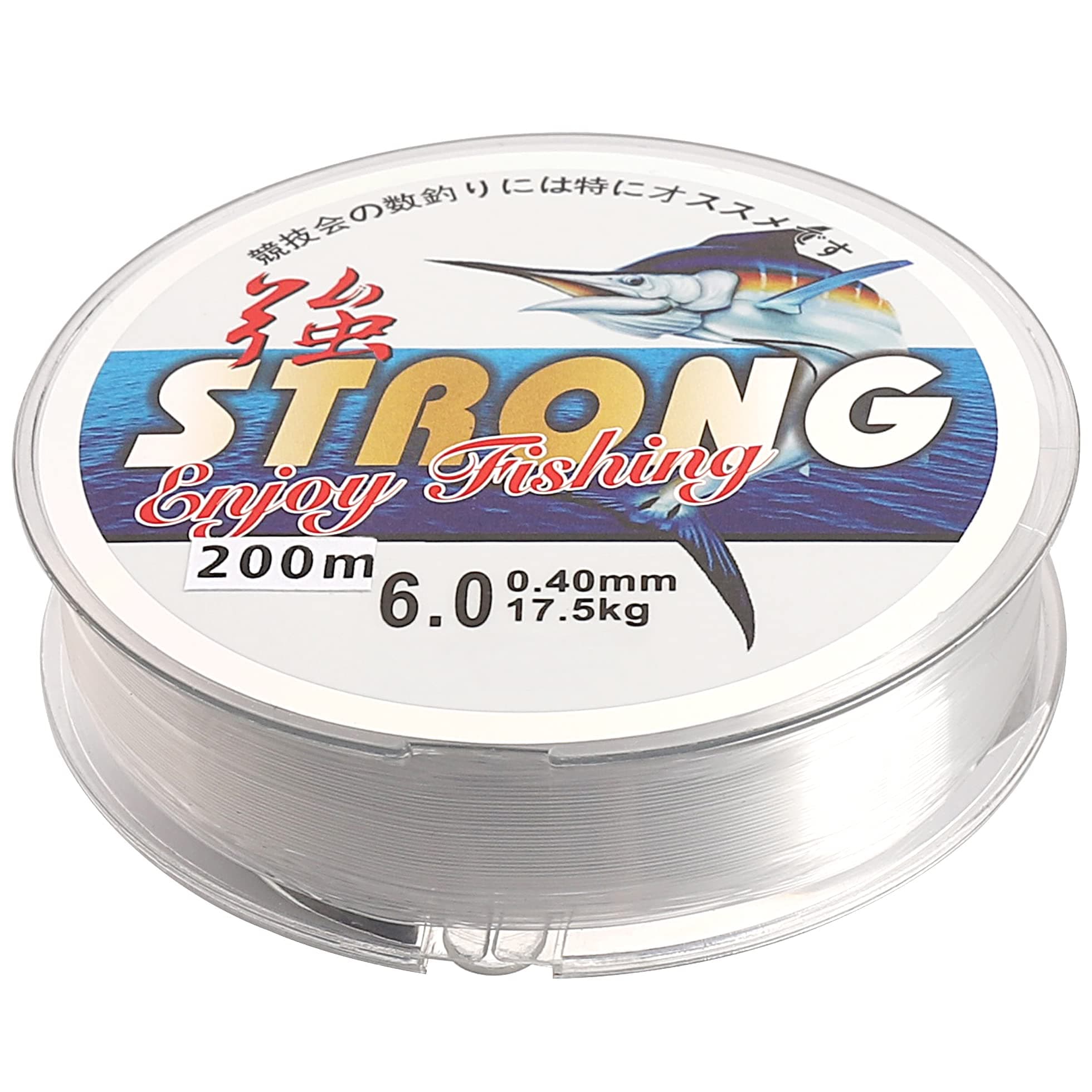 200 M Fishing Line, 0.4mm Nylon Fishing Wire 6.0 Spool Clear Monofilament Line Invisible Fishing Wire for Fishing Hanging Crafts