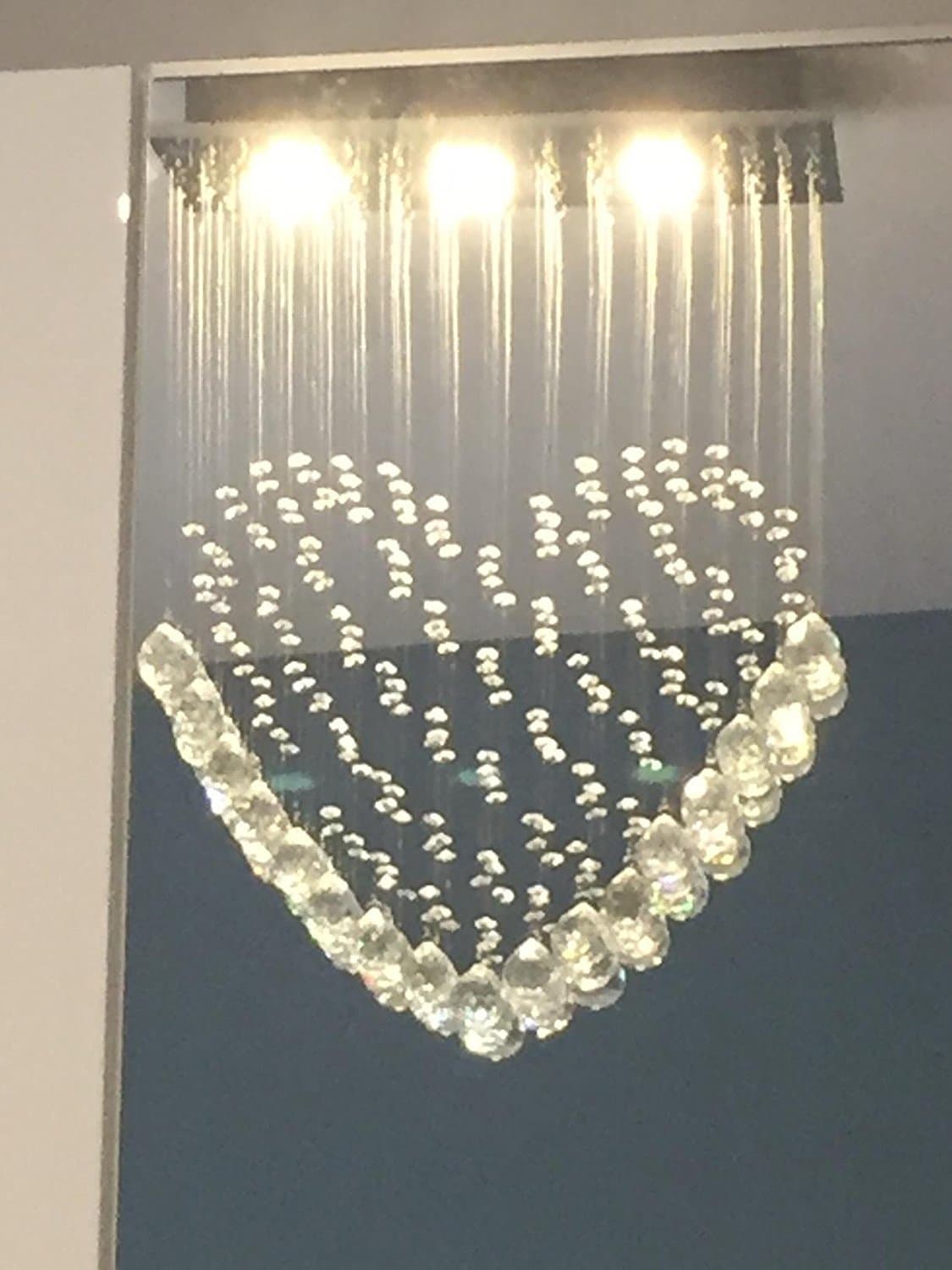Modern K9 Crystal Chandelier - Heart-shaped ceiling light - Crystal - LED - SD 101