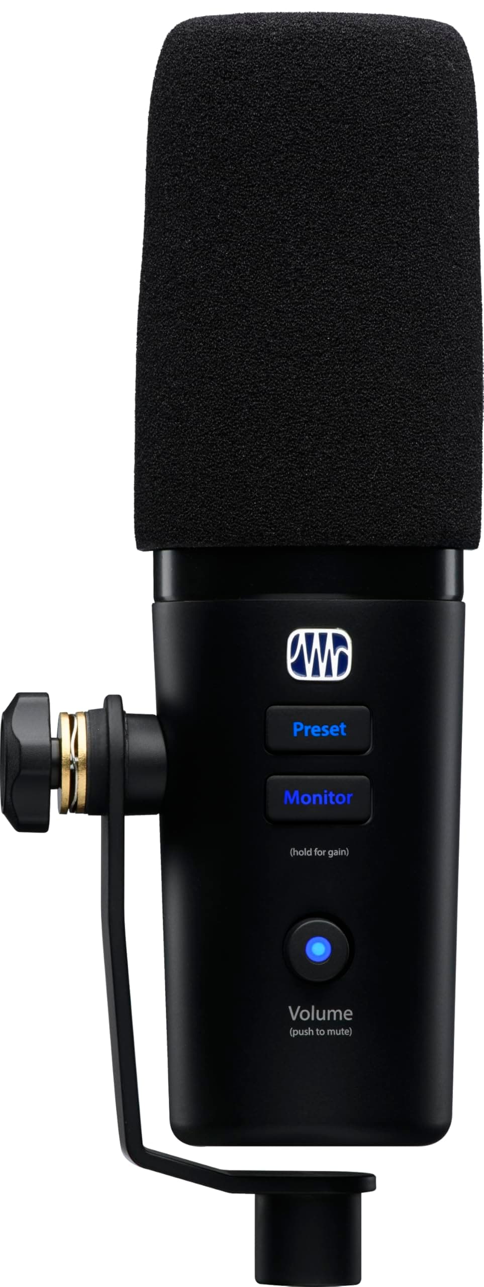Revelator Dynamic USB Microphone for recording, podcasts, and streaming with onboard effects and easy-to-use presets plus a built-in mixer and Studio One DAW Recording Software