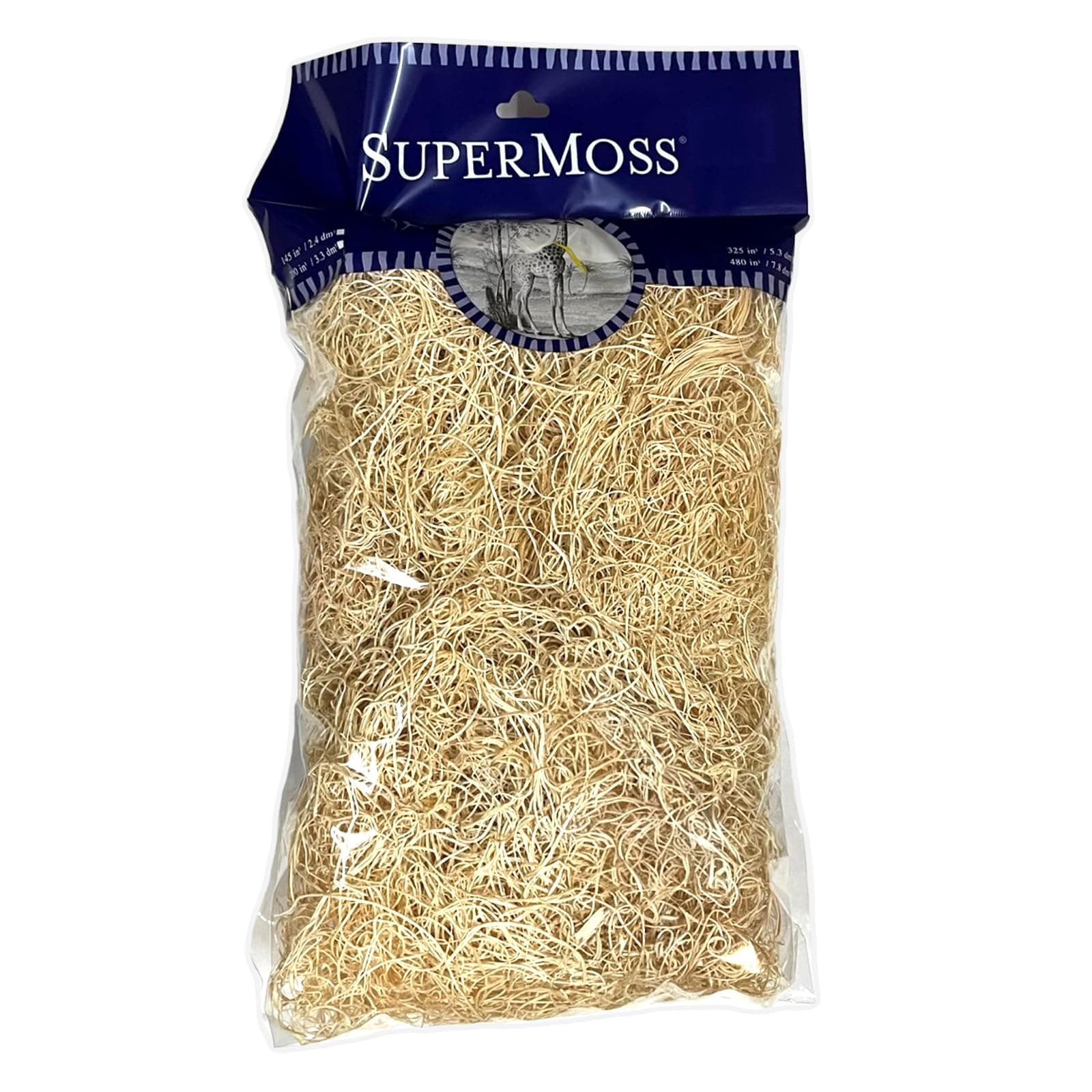 SuperMoss (15800) Aspen Wood Excelsior - Natural Wood Moss Filler for Gift Baskets, Chicken Nesting Boxes, Pet Hamster Bedding, Indoor Plants & Crafts, 325 cu in, Natural