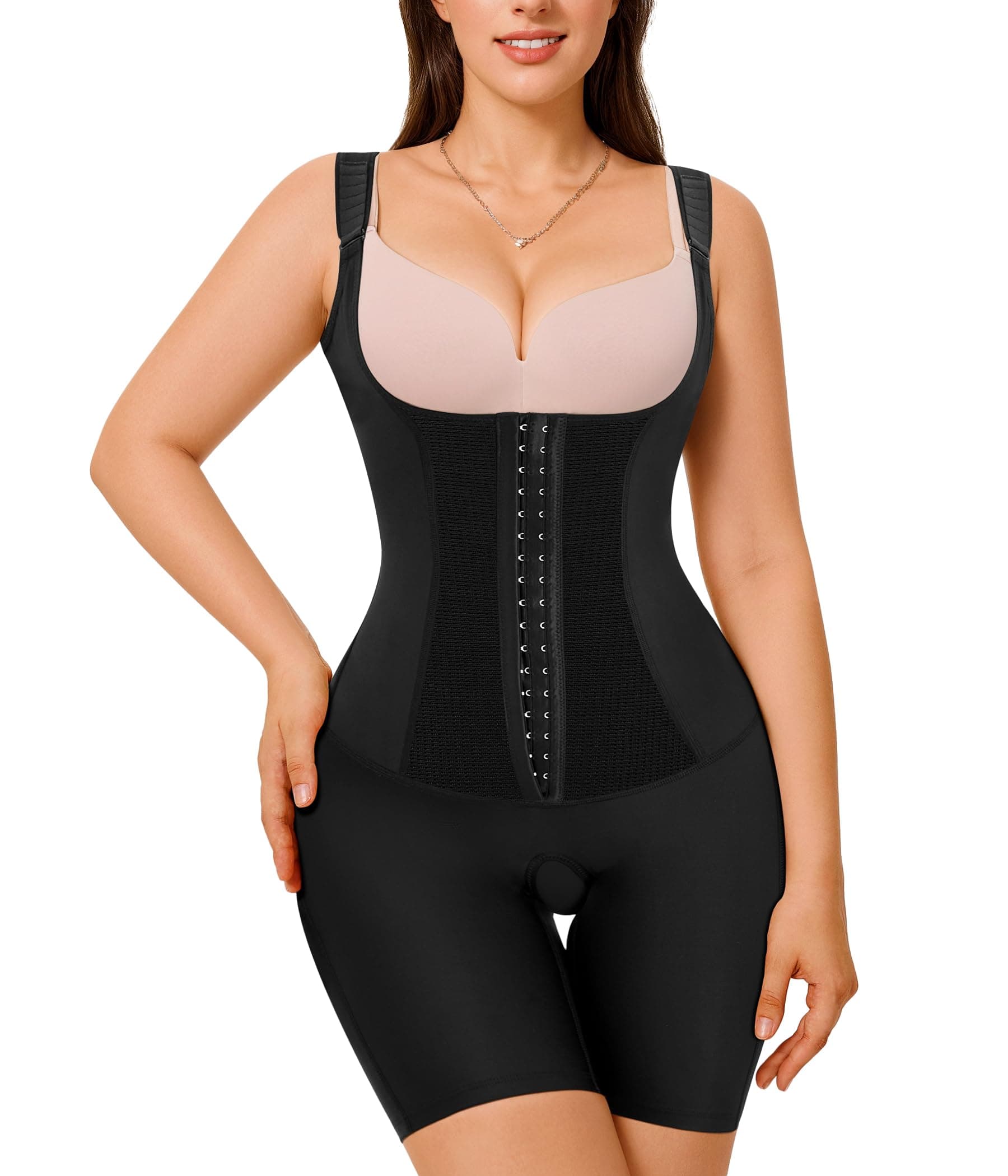 Shapewear Bodysuit for Women Tummy Control Fajas Colombianas Waist Trainer Butt Lifter Thigh Slimmer Full Body Shaper