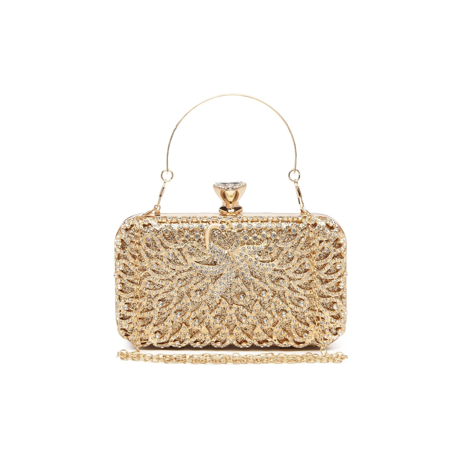 Clutch Bags for Women Hard Shell Clutches Beading Dinner Bags Ladies Pures Evening Handbags With Detachable Chain