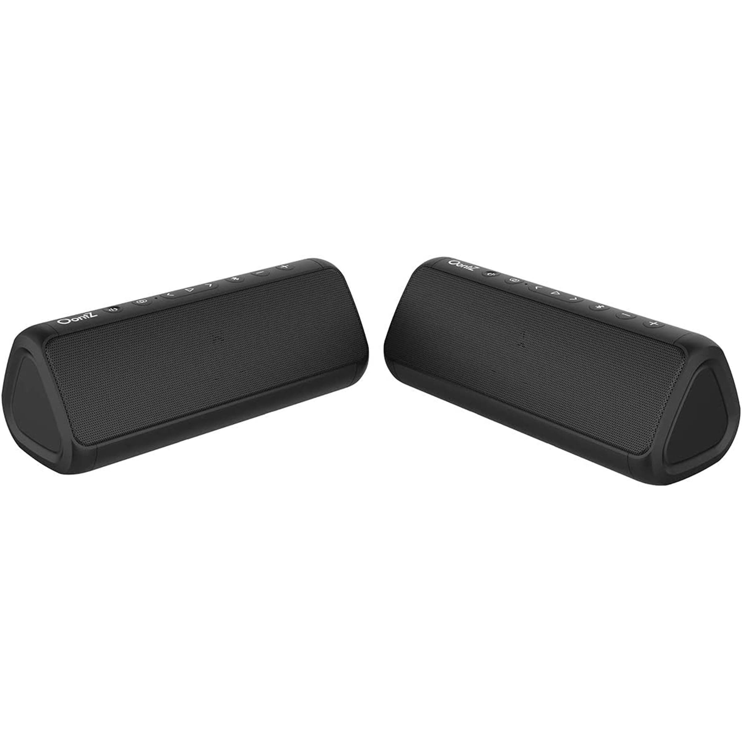 OontZ Angle 3 Pro (2nd Gen) – 2 Pack - Portable Bluetooth Speakers, 21-Watts Louder Volume, Exceptional Sound & Bass, 100ft Wireless Range, Play Two Speakers Together, IPX7 Waterproof (Black)