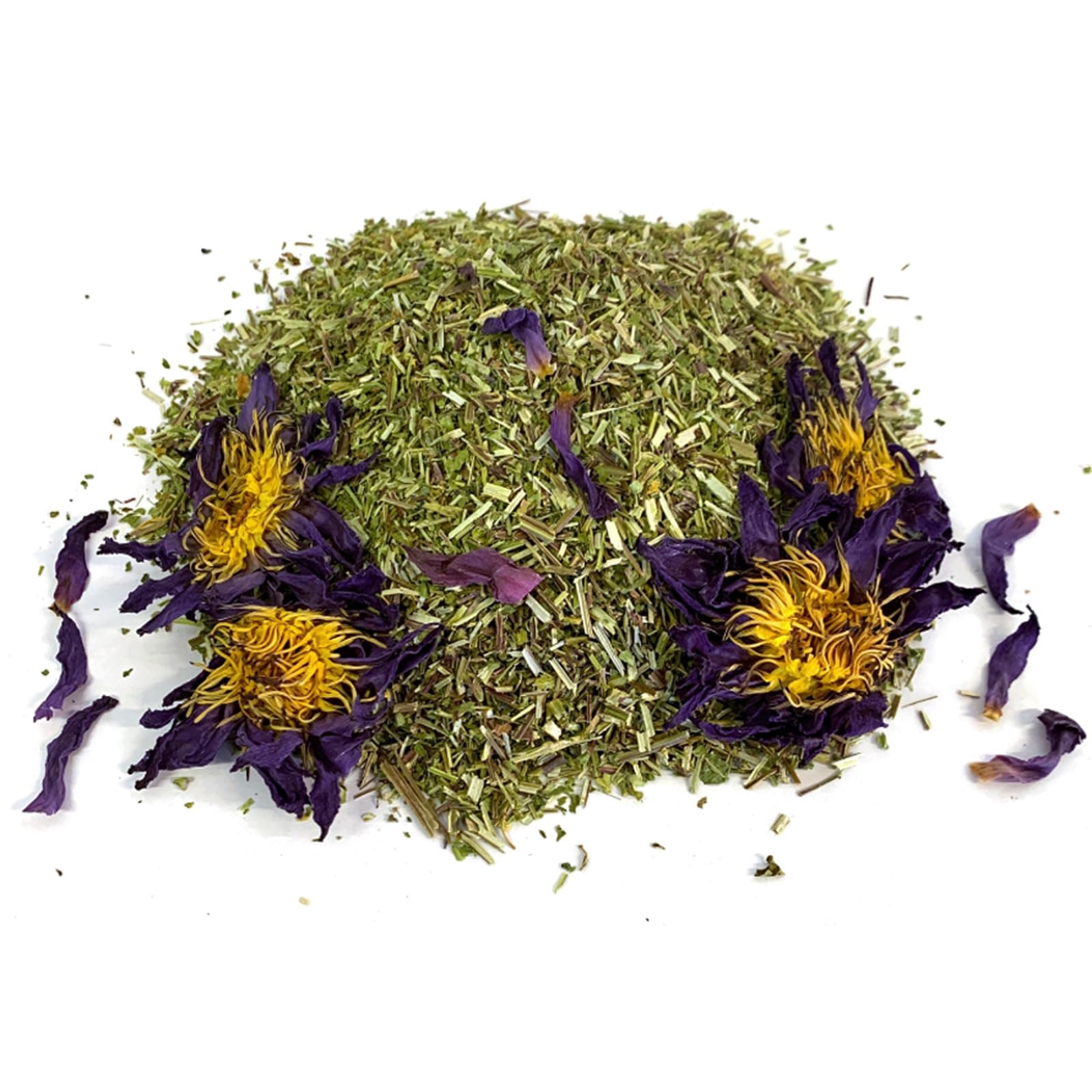 Lotus Flowers Tea Herbal Pre Mix Mixed Blends Premium Quality! AVAILABLE IN 15+ BLENDS (Skullcap & Lotus Tea Mix, 10g)