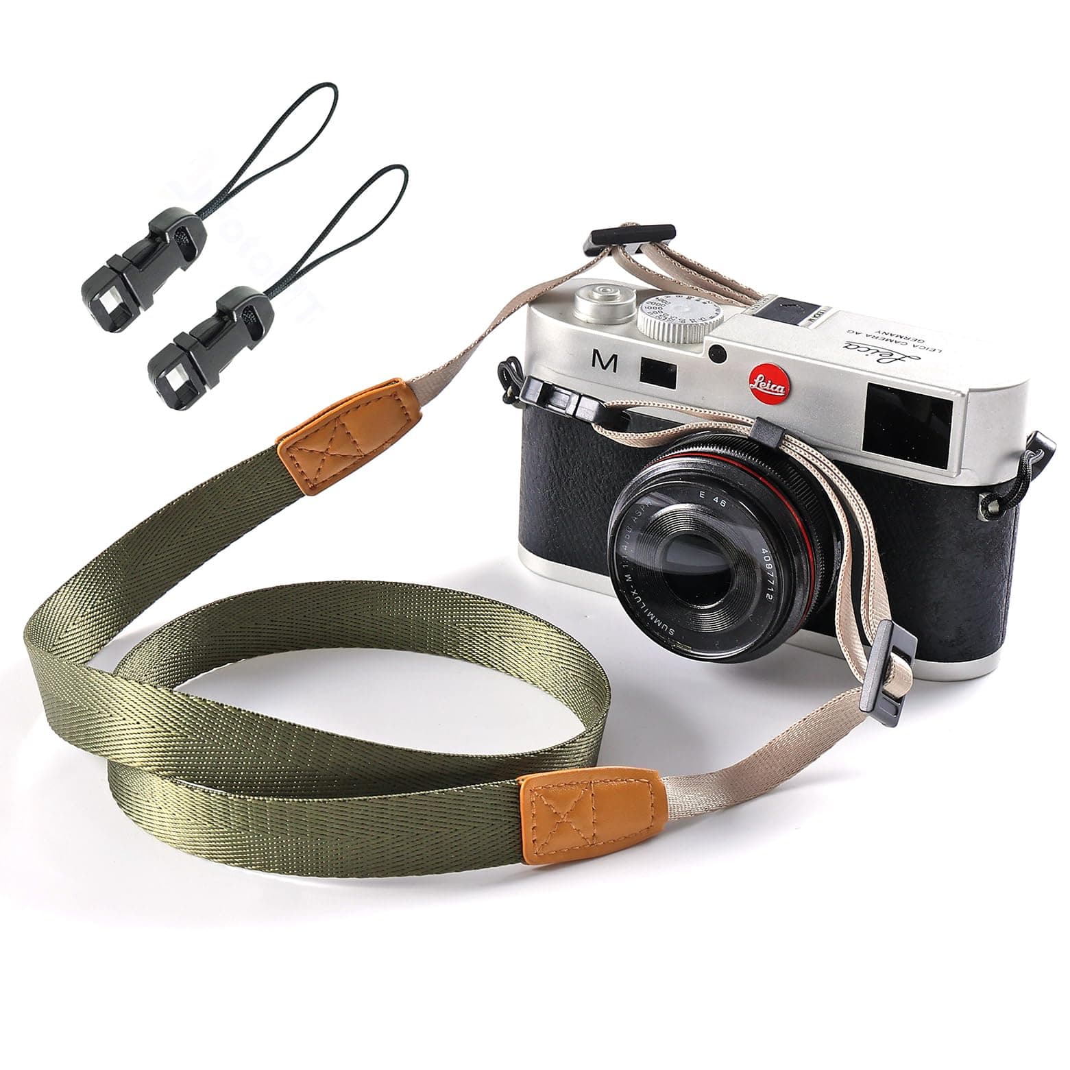 Camera Strap Camera Neck Strap with Quick-release Buckles for Mirrorless Camera.(Army Green)