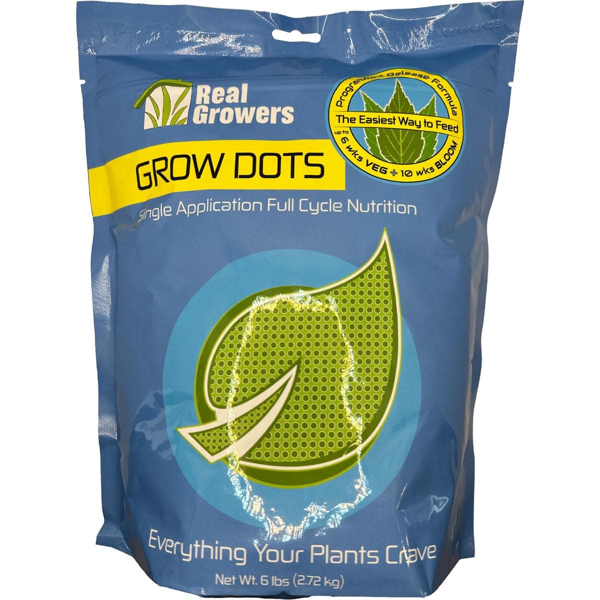 Grow Dots Plant Food, Single-Application, Programmed-Release Plant Nutrient Fertilizer (6lb)