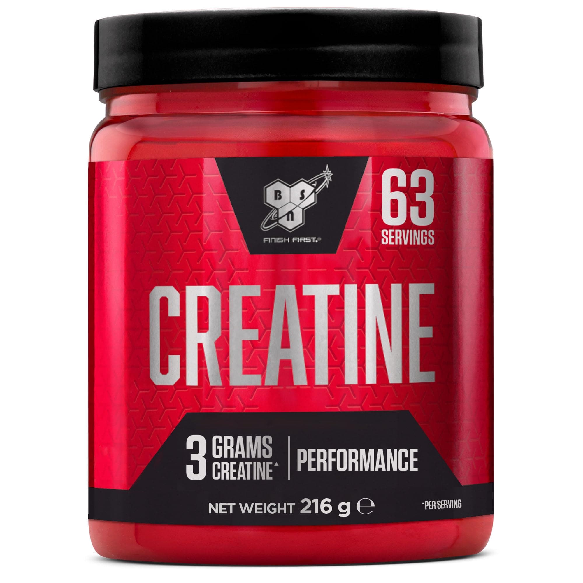 DNA Creatine Monohydrate Powder, Sports Nutrition Pre Workout and Post Workout Supplement, to support and performance, Unflavoured, 216 g, 63 Servings