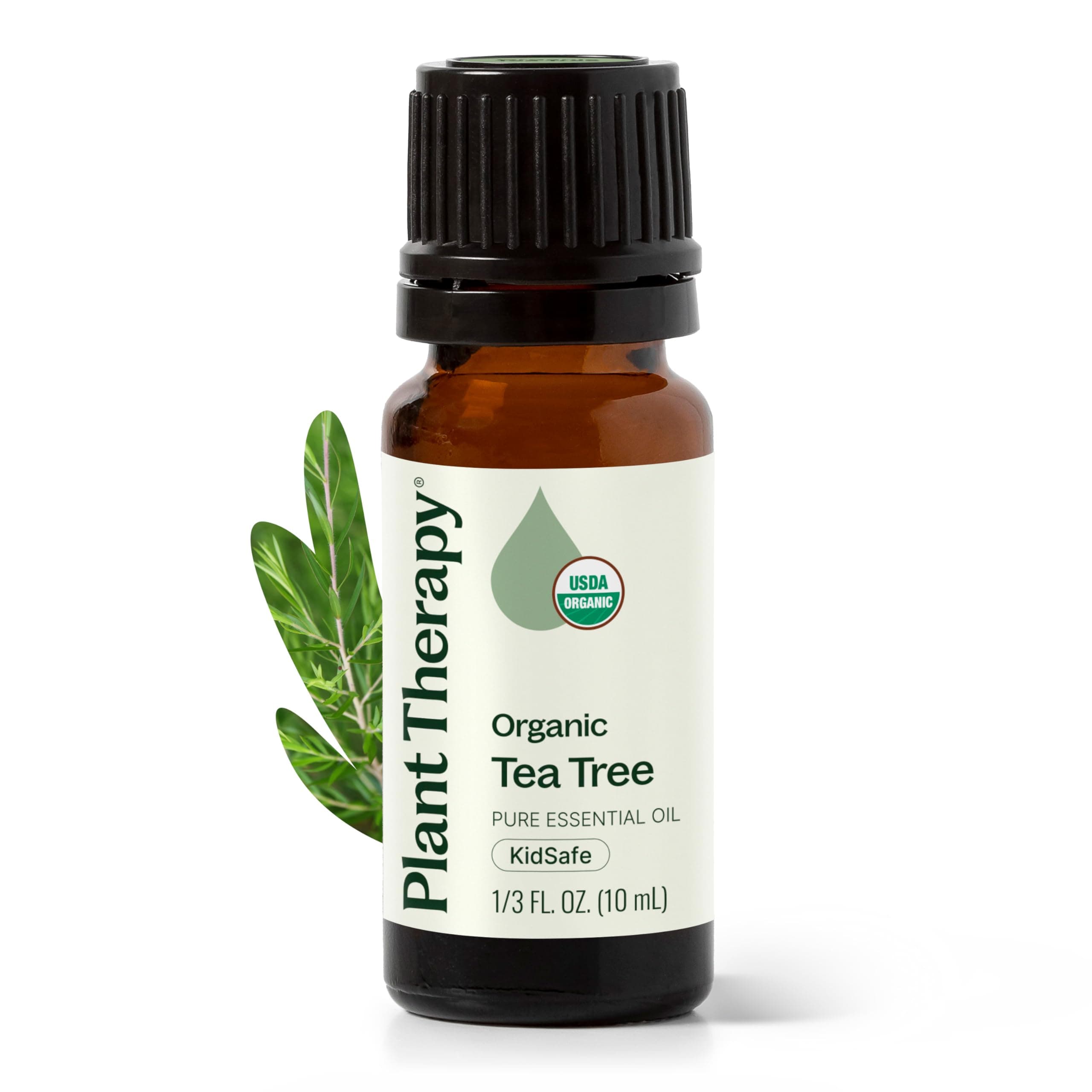 Tea Tree Oil Organic (Melaleuca Essential Oil) 100% Pure, Natural, Therapeutic Grade 10 mL (1/3 oz) 10 mL (1/3 oz)