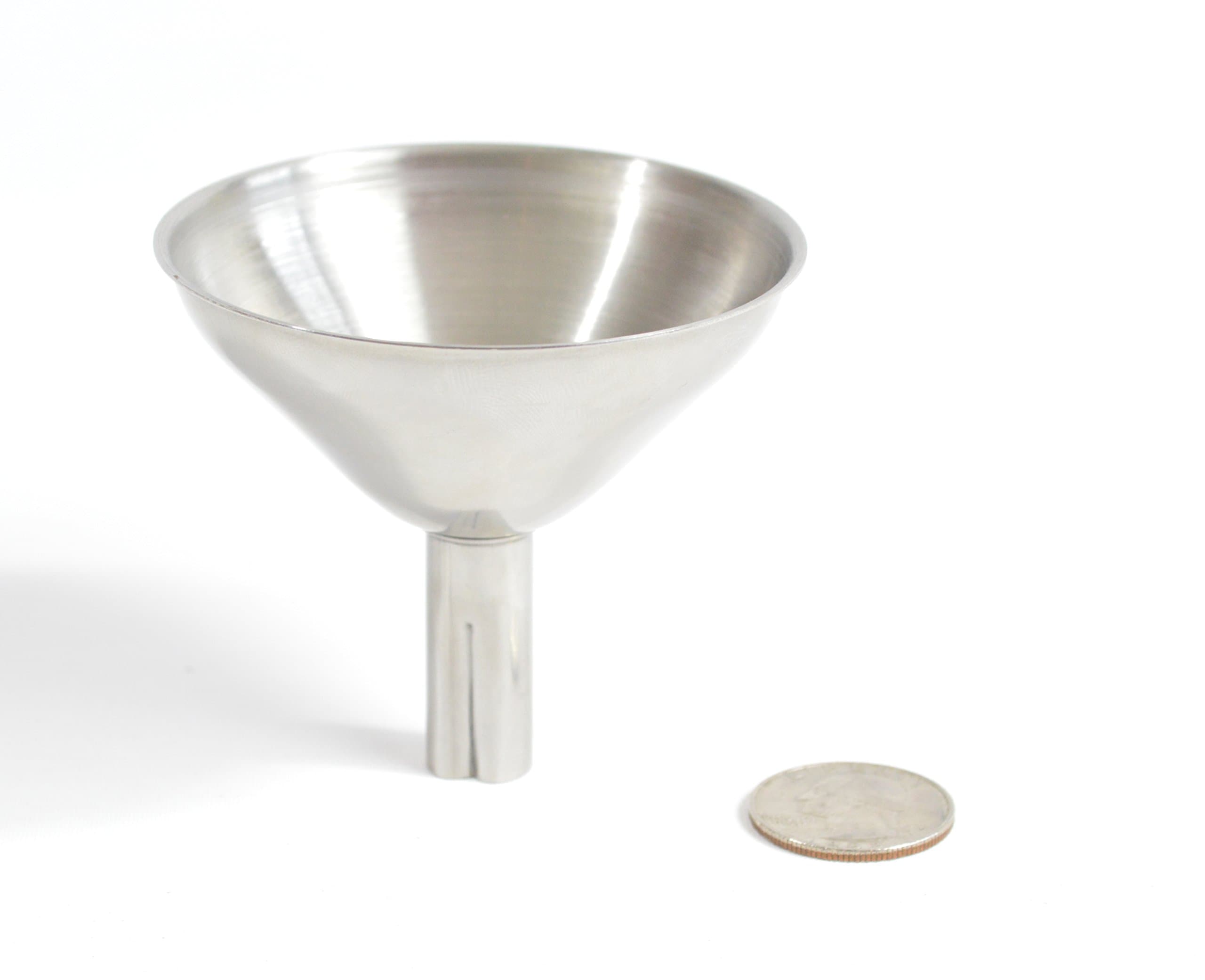 3" Stainless Steel Kitchen Bottling Canning, Brewing, Spice and Flask Funnel