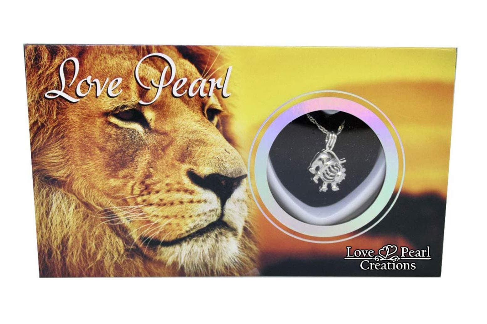 Love Pearl Creations Animals Wish Kit with Pendant Necklace (Lion)