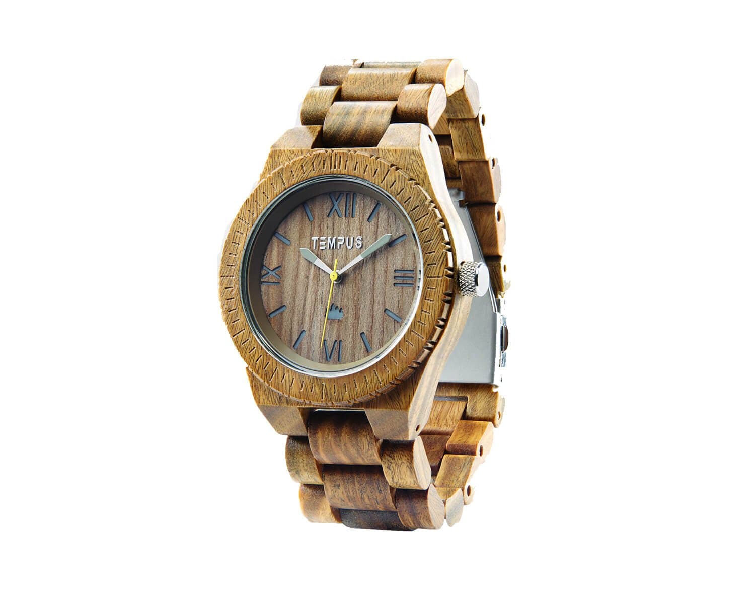 TEMPUS Silvestre - brown Sandalwood Men's Wood Watch Wooden Casual Wristwatch TWW-04 -Gift for Men