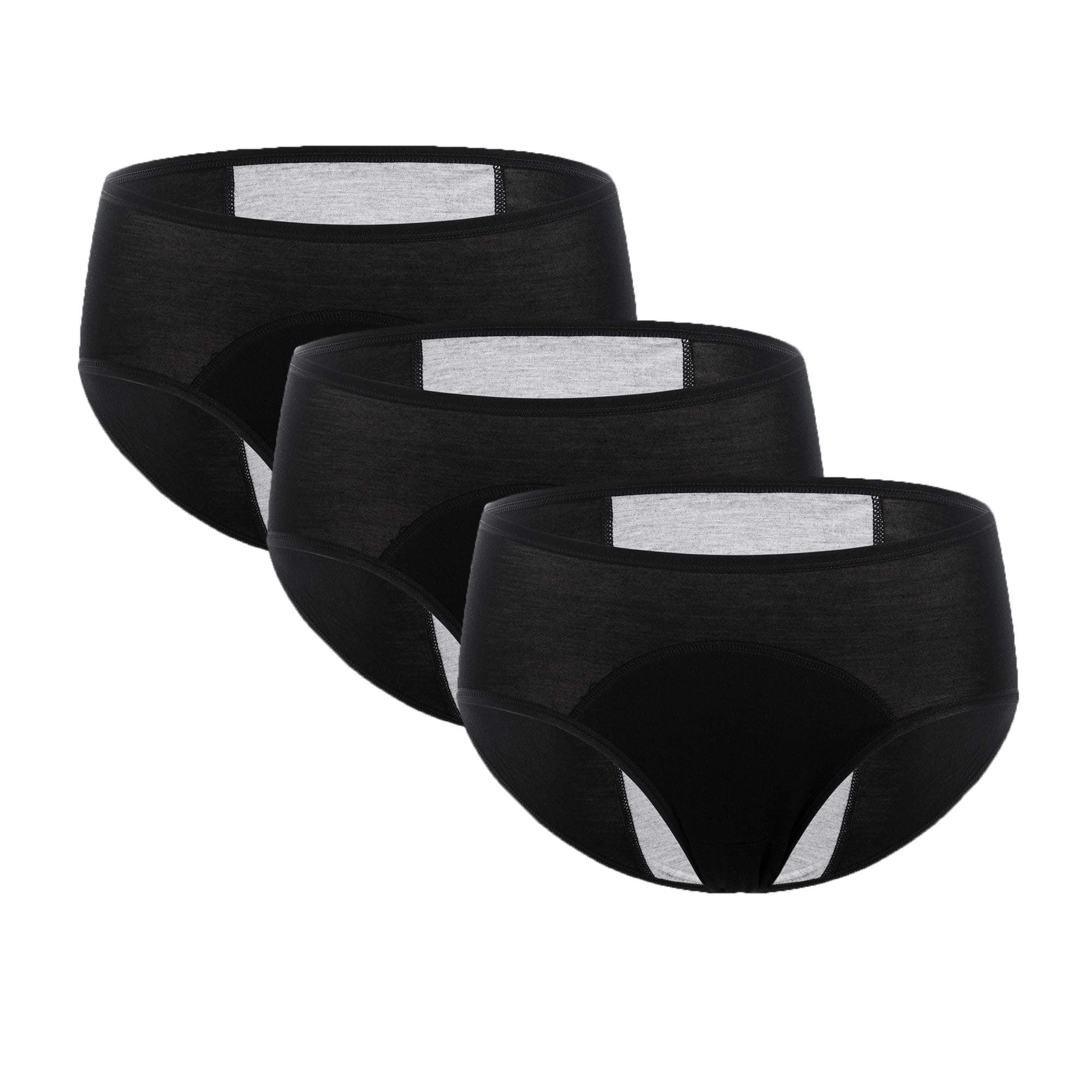 FuncyWomen Menstrual Period Protective Panties Leakproof Brief Postpartum Bleeding Underwear(Pack of 3-5)