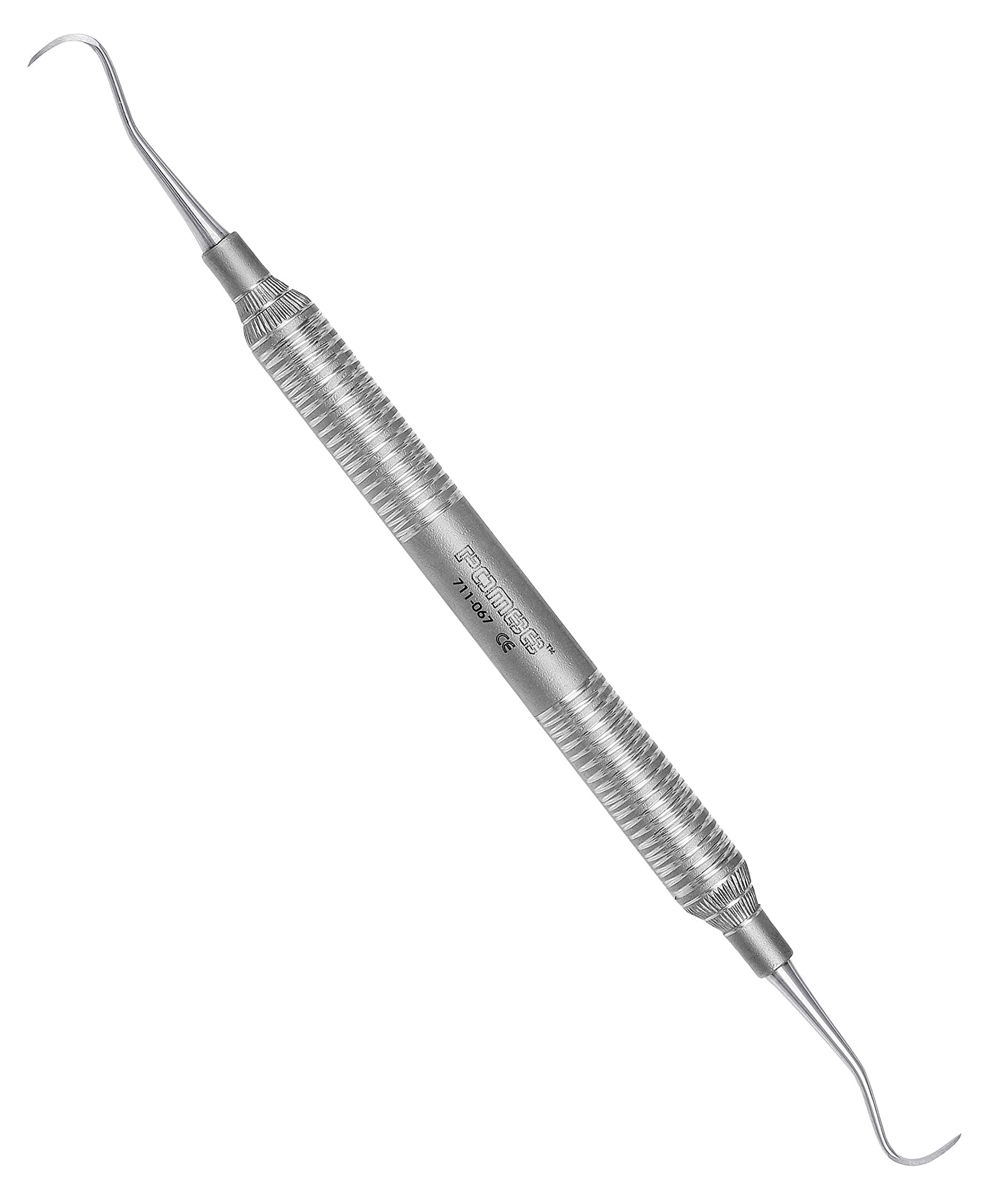 Pomee USA 711-067 Dental Scaler #H6/7, Double-Ended 9.5 mm Ultra-Light Hollow Handle, Autoclavable Instrument for Plaque Removal
