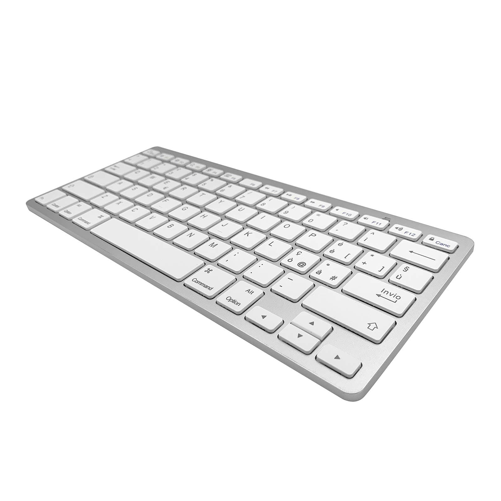 Meega Wireless Italian Keyboard, Minority Language Ultra Thin Lightweight Silent Bluetooth Keyboards for Laptop/Computer/Surface/Desktop/Smart TV